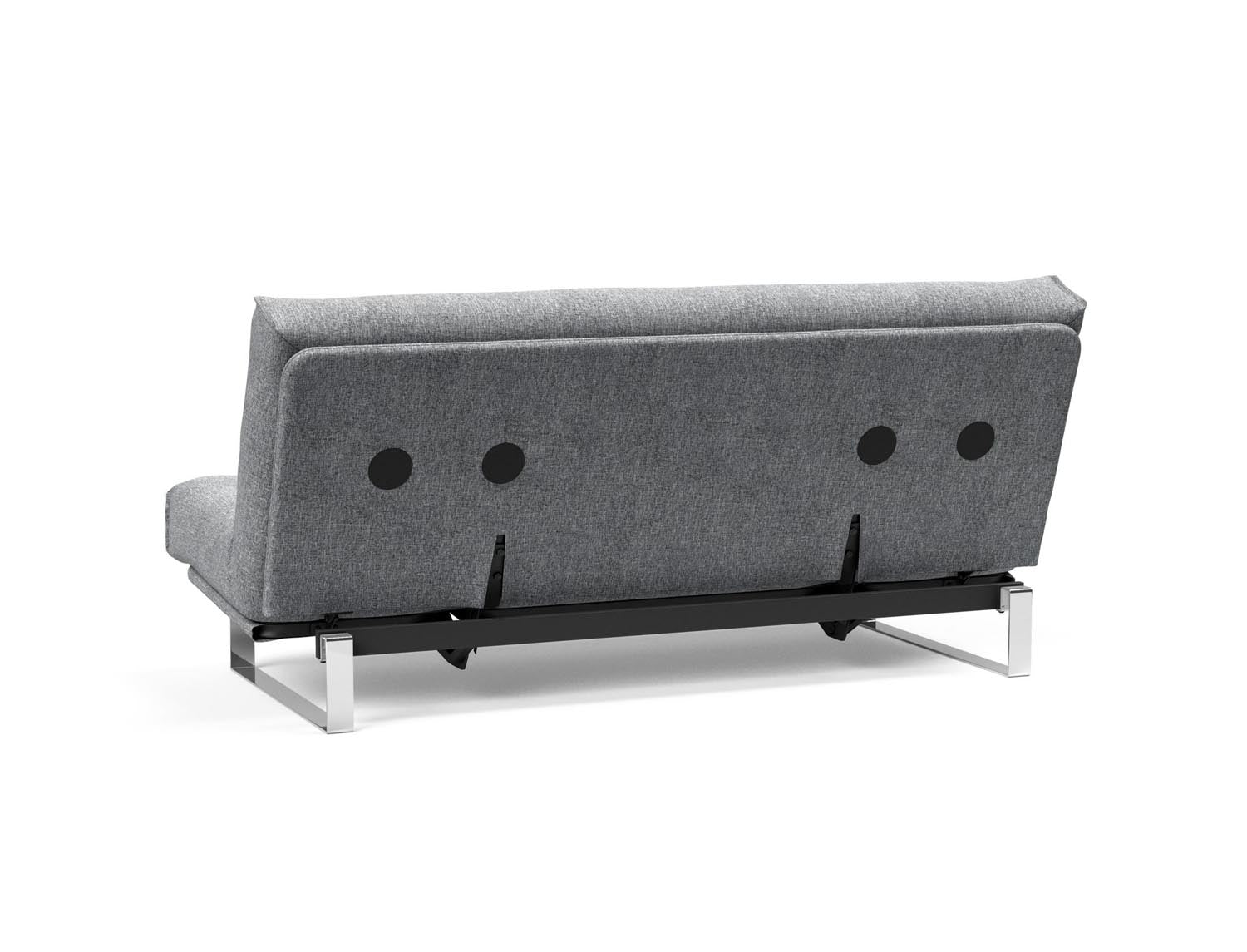 Erleben Sie das Minimum Bettsofa 140 Nordic von Innovation Living: elegantes Design, bequeme Soft Spring Matratze, ideal für kleine Räume.