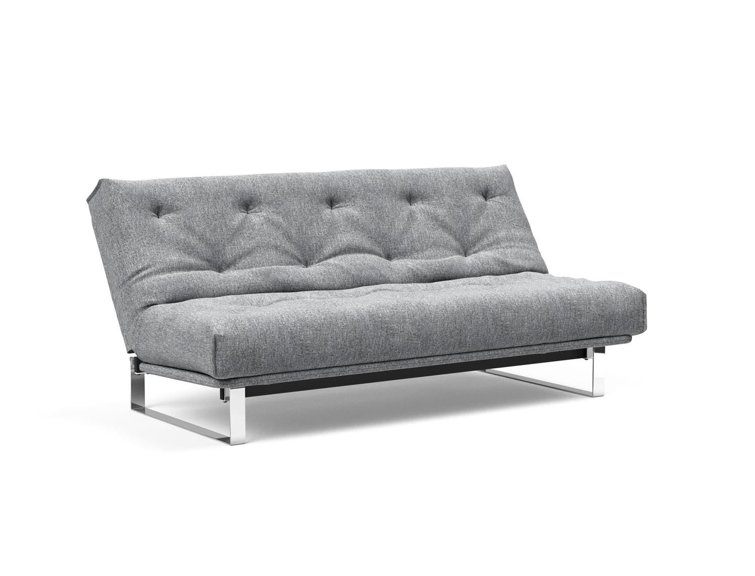 Entdecken Sie das Minimum Bettsofa 140 Nordic von Innovation Living: stilvolles Design, komfortable Soft Spring Matratze, perfekt für kompakte Wohnräume.