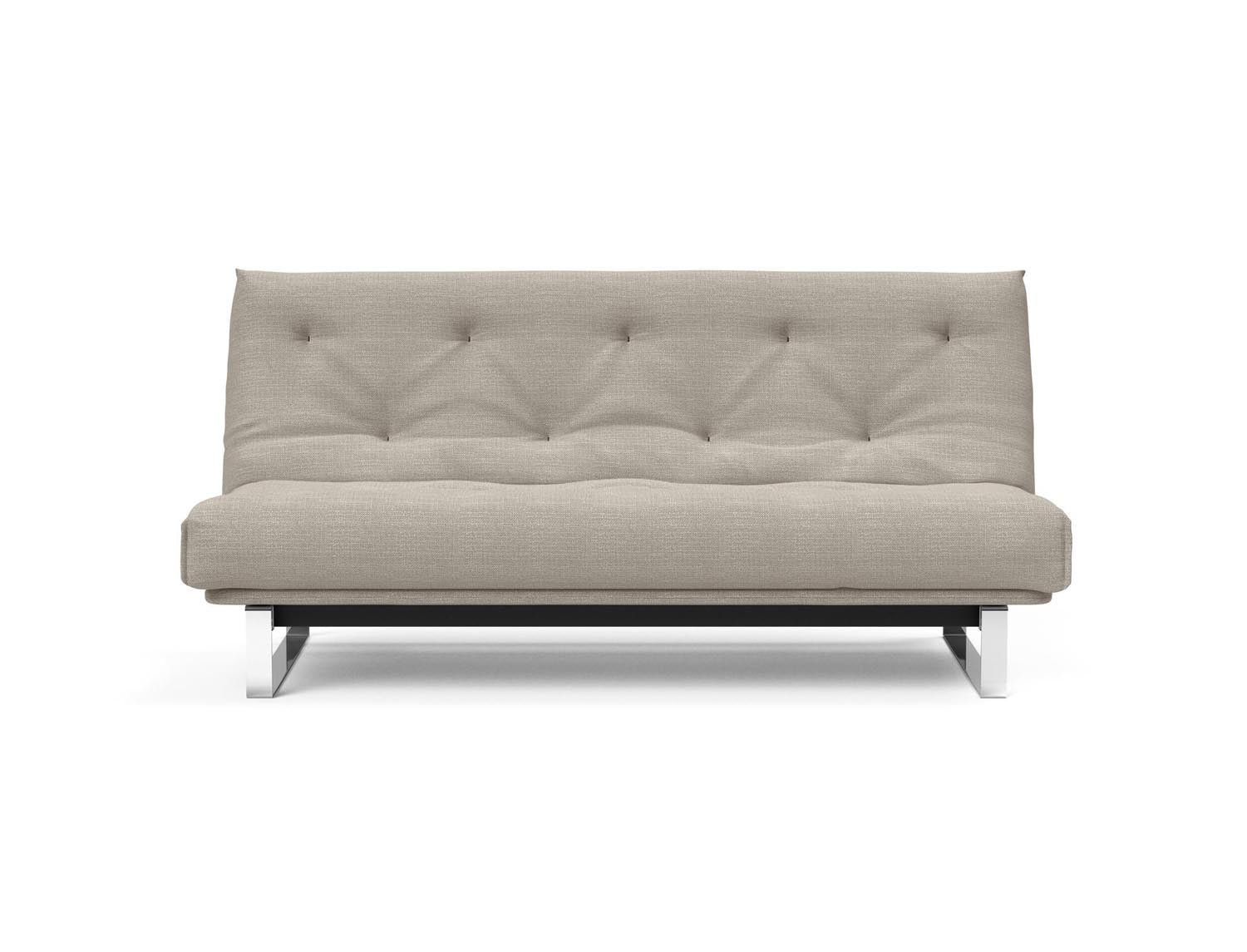 Entdecken Sie das Minimum Bettsofa 140 Nordic von Innovation Living: stilvolles Design, komfortable Soft Spring Matratze, perfekt für kompakte Wohnräume.