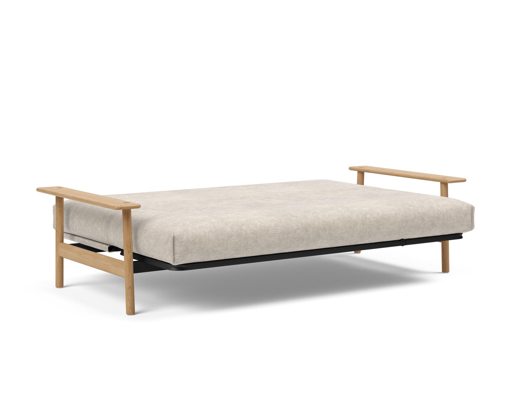 Erleben Sie das Balder Bettsofa 140 Nordic Cover Soft Spring von Innovation Living – eine perfekte Kombination aus modernem Stil und optimalem Schlafkomfort.
