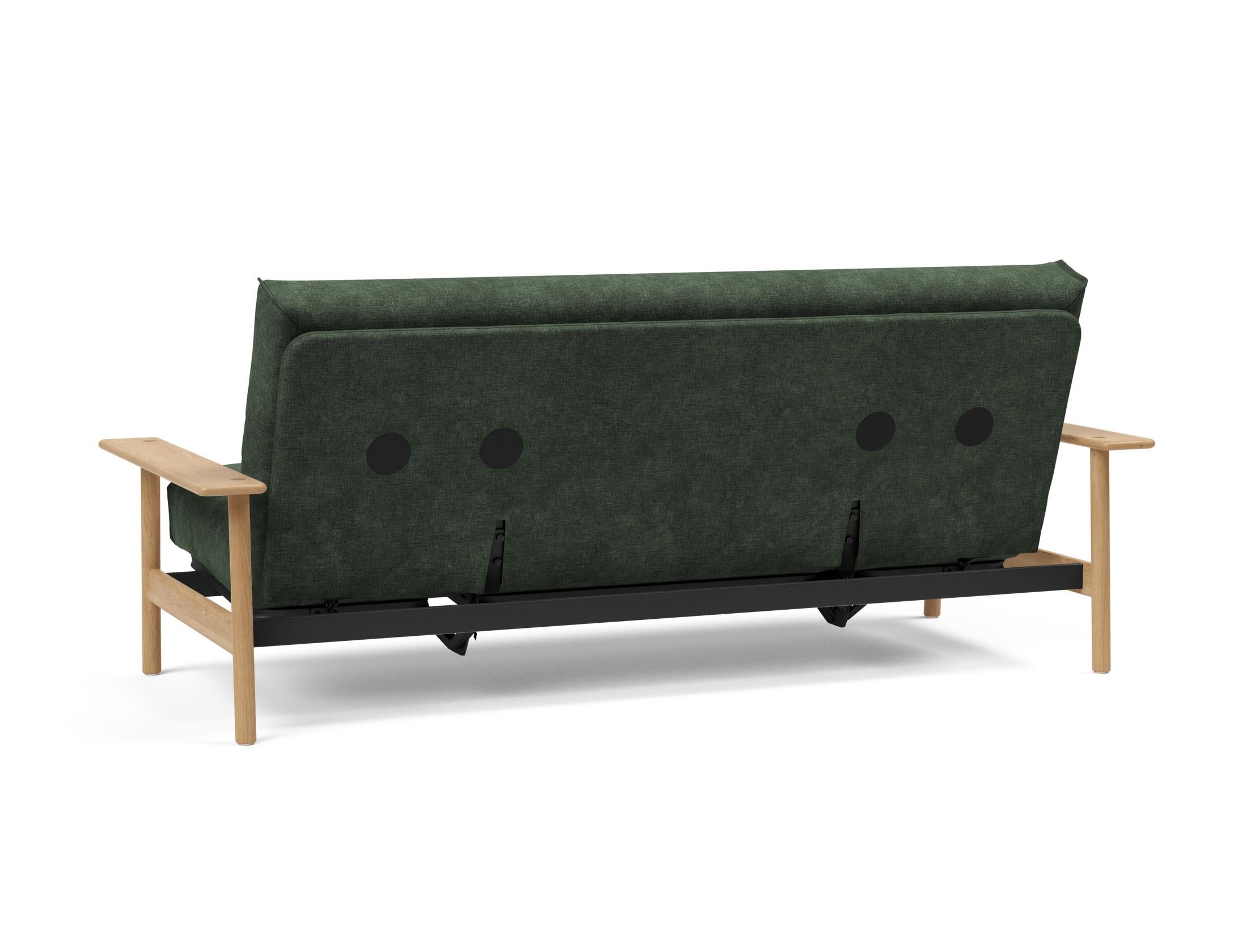 Entdecken Sie das Balder Bettsofa 140 Nordic Cover Soft Spring von Innovation Living – stilvolles Design trifft auf höchsten Schlafkomfort für Ihr Zuhause.
