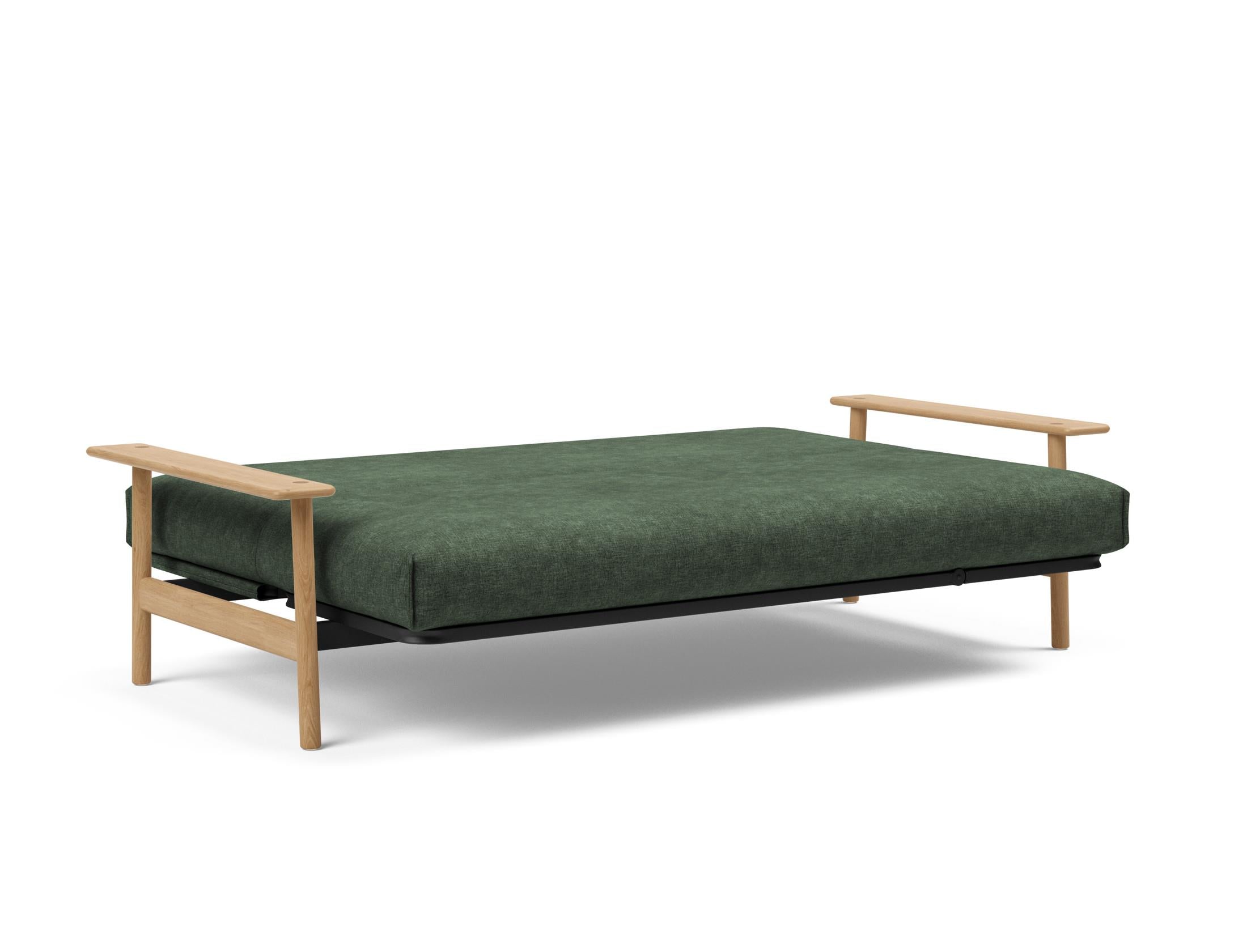 Erleben Sie das Balder Bettsofa 140 Nordic Cover Soft Spring von Innovation Living – eine perfekte Kombination aus modernem Stil und optimalem Schlafkomfort.