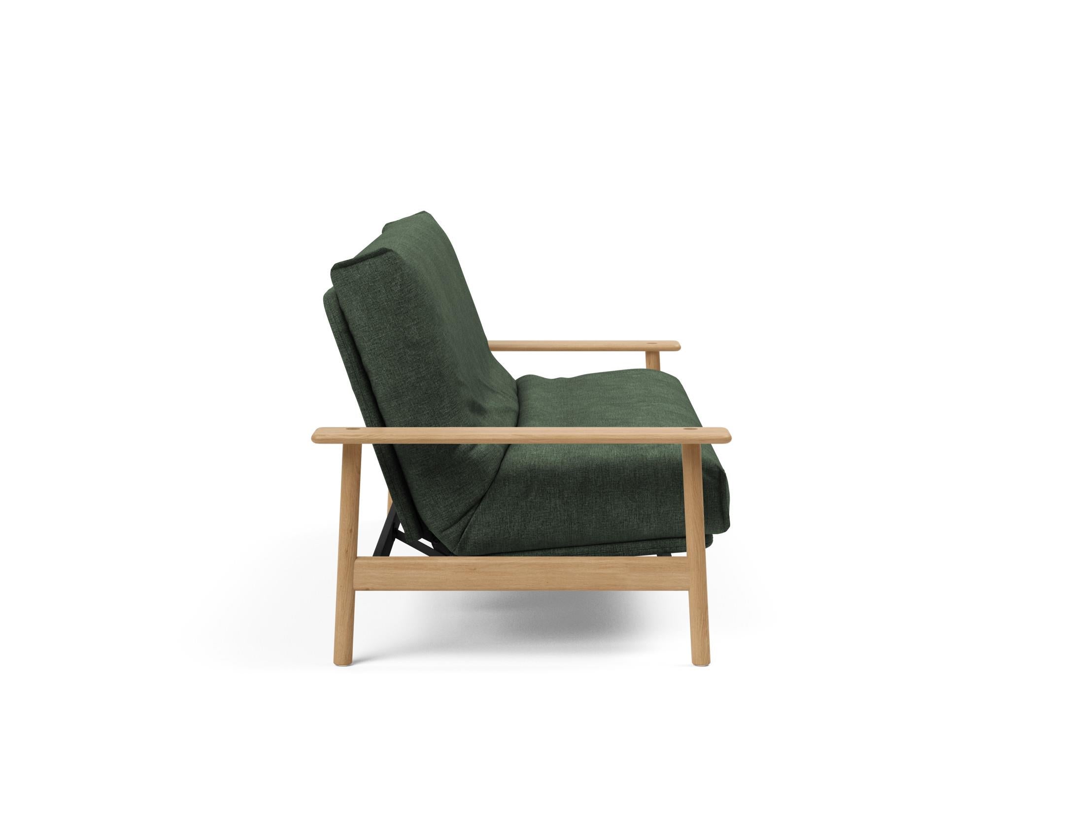 Entdecken Sie das Balder Bettsofa 140 Nordic Cover: stilvolles Design, hochwertige Soft Spring Matratze, ideal für vielseitige Wohnräume.