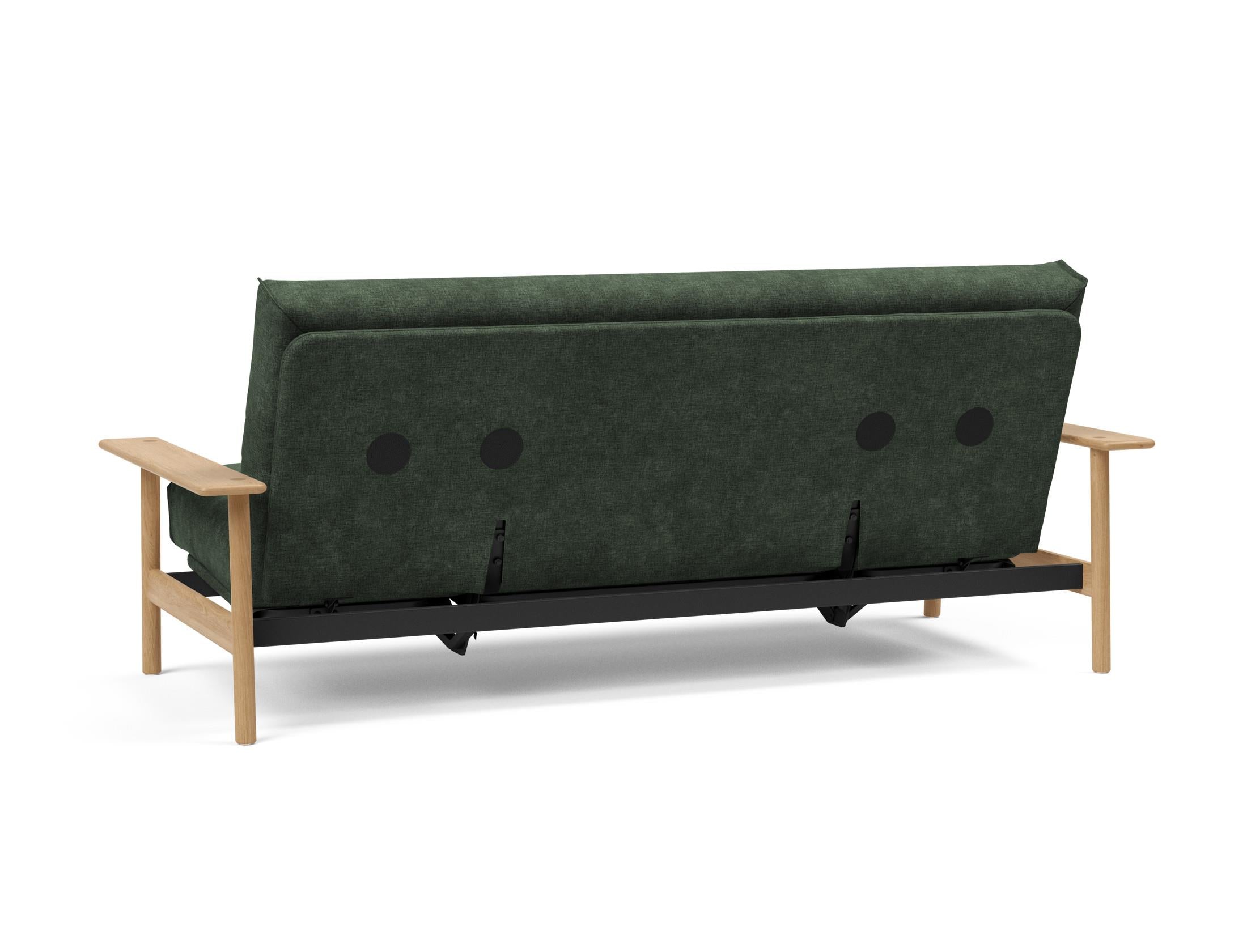 Entdecken Sie das Balder Bettsofa 140 Nordic Cover: stilvolles Design, hochwertige Soft Spring Matratze, ideal für vielseitige Wohnräume.