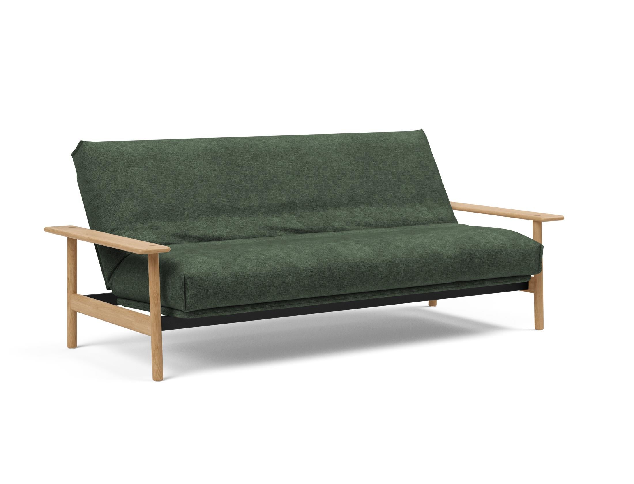Erleben Sie das Balder Bettsofa 140 Nordic Cover: modernes Design, bequeme Soft Spring Matratze, perfekt für flexible Wohnlösungen.