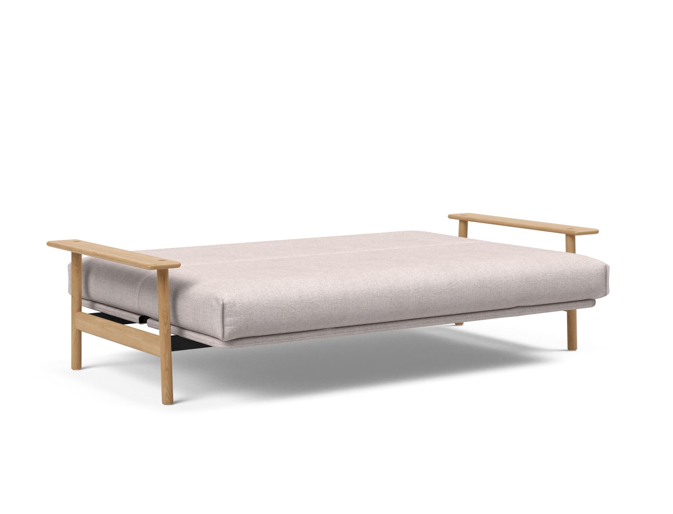 Erleben Sie das Balder Bettsofa 140 Nordic Cover Soft Spring von Innovation Living – eine perfekte Kombination aus modernem Stil und optimalem Schlafkomfort.
