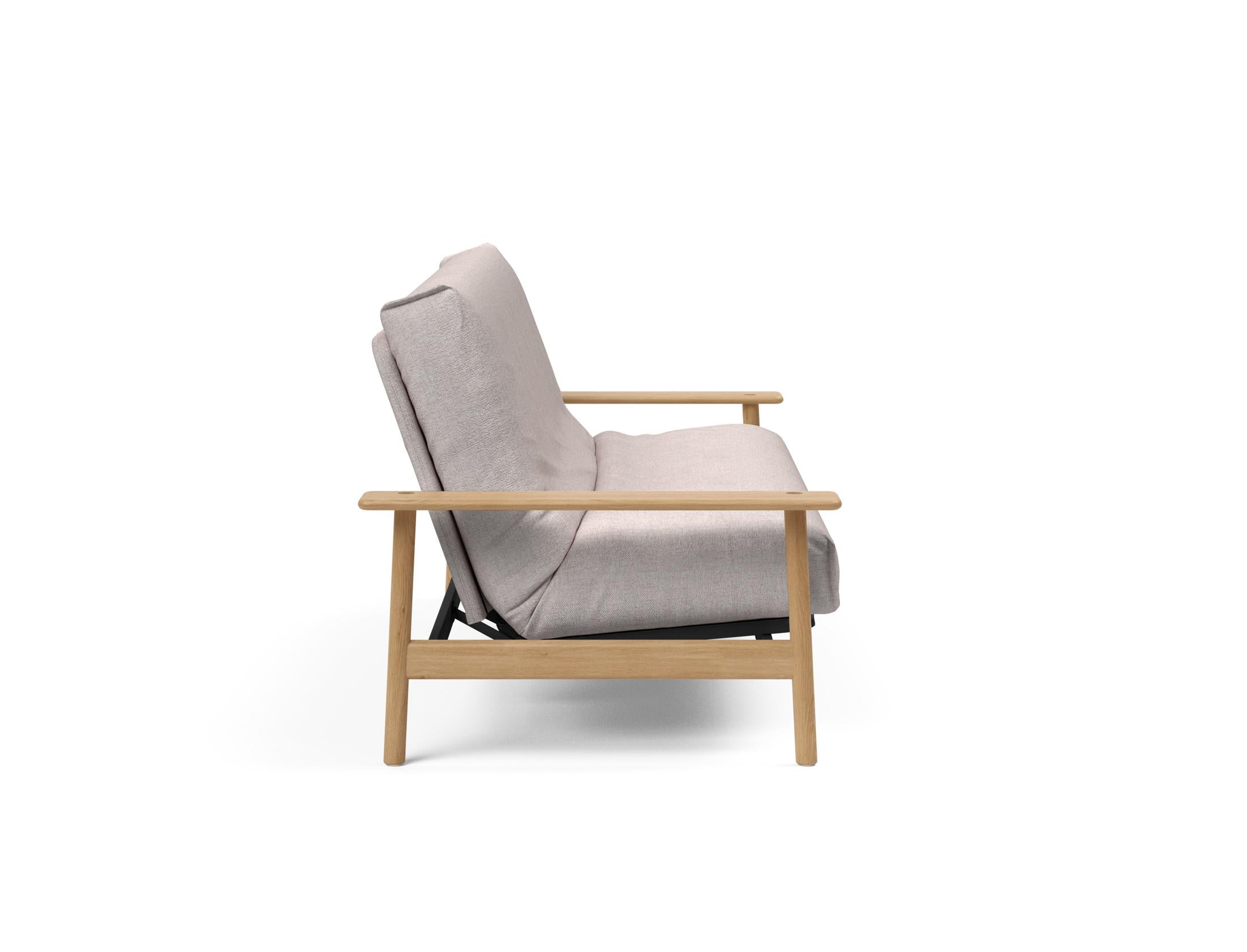 Entdecken Sie das Balder Bettsofa 140 Nordic Cover: stilvolles Design, hochwertige Soft Spring Matratze, ideal für vielseitige Wohnräume.