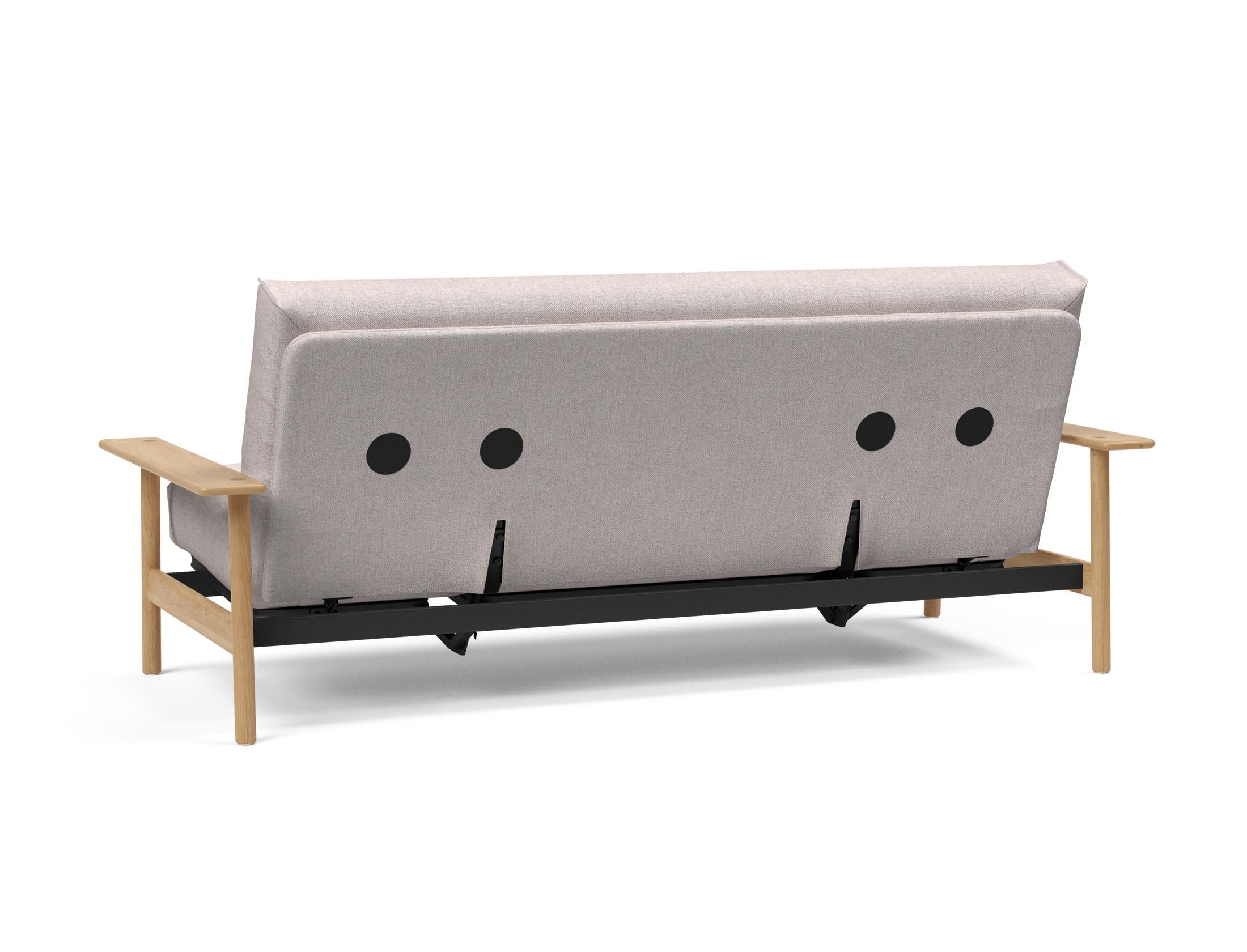 Entdecken Sie das Balder Bettsofa 140 Nordic Cover: stilvolles Design, hochwertige Soft Spring Matratze, ideal für vielseitige Wohnräume.
