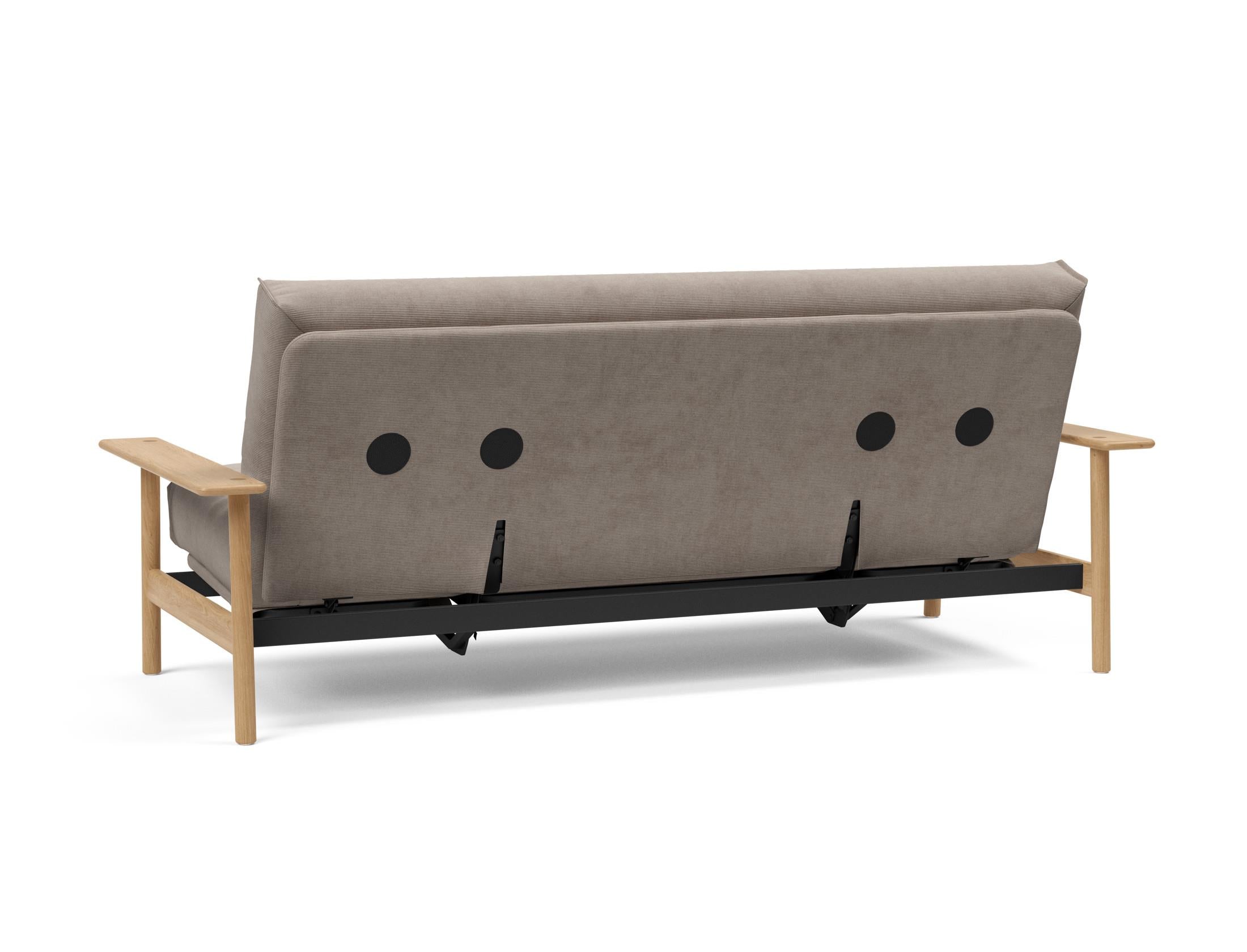 Entdecken Sie das Balder Bettsofa 140 Nordic Cover: stilvolles Design, hochwertige Soft Spring Matratze, ideal für vielseitige Wohnräume.