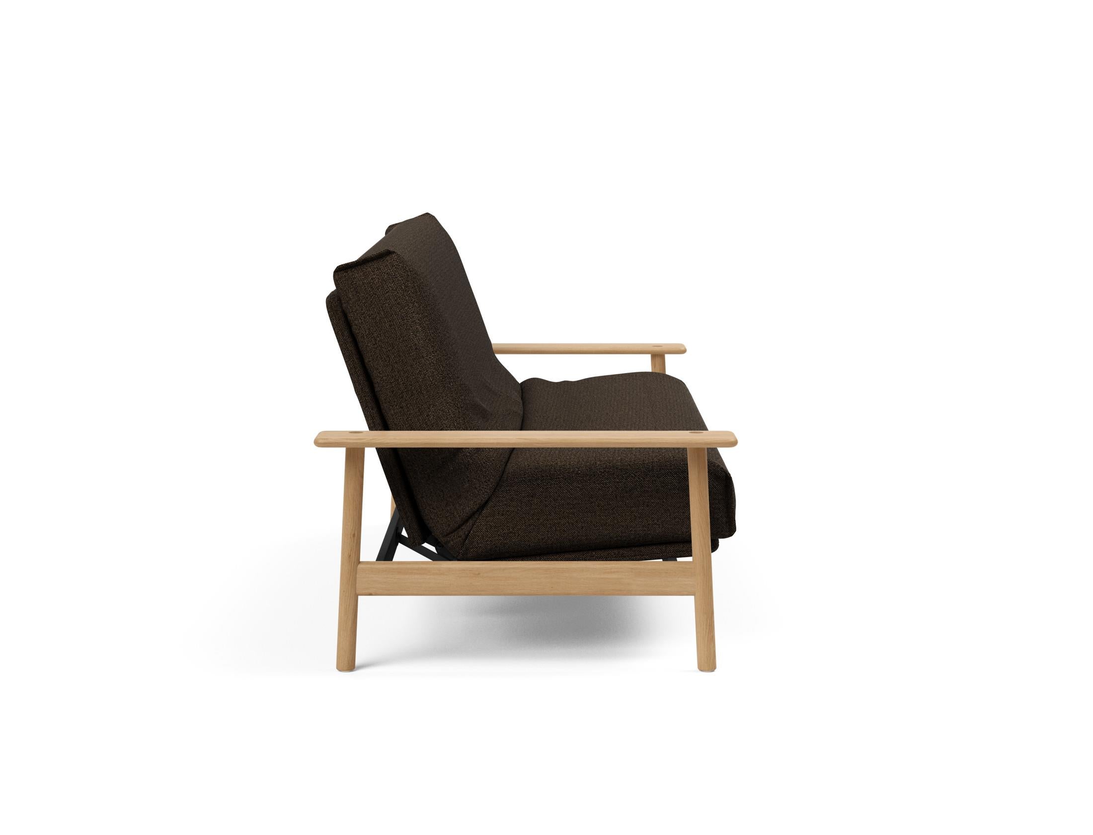 Entdecken Sie das Balder Bettsofa 140 Nordic Cover: stilvolles Design, hochwertige Soft Spring Matratze, ideal für vielseitige Wohnräume.