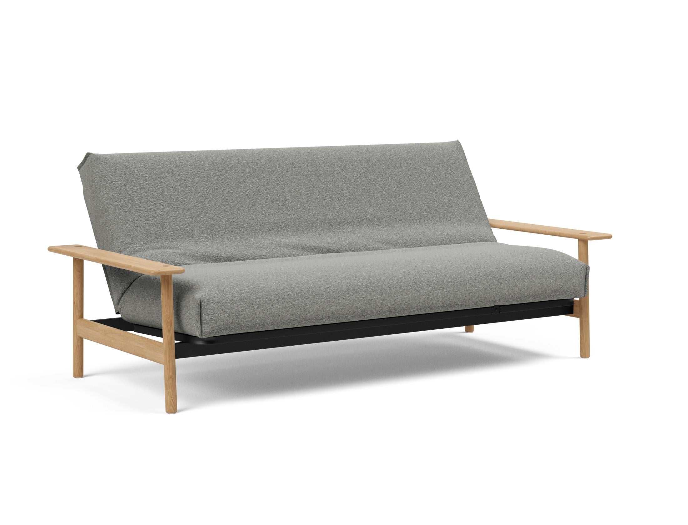 Erleben Sie das Balder Bettsofa 140 Nordic Cover Soft Spring von Innovation Living – eine perfekte Kombination aus modernem Stil und optimalem Schlafkomfort.