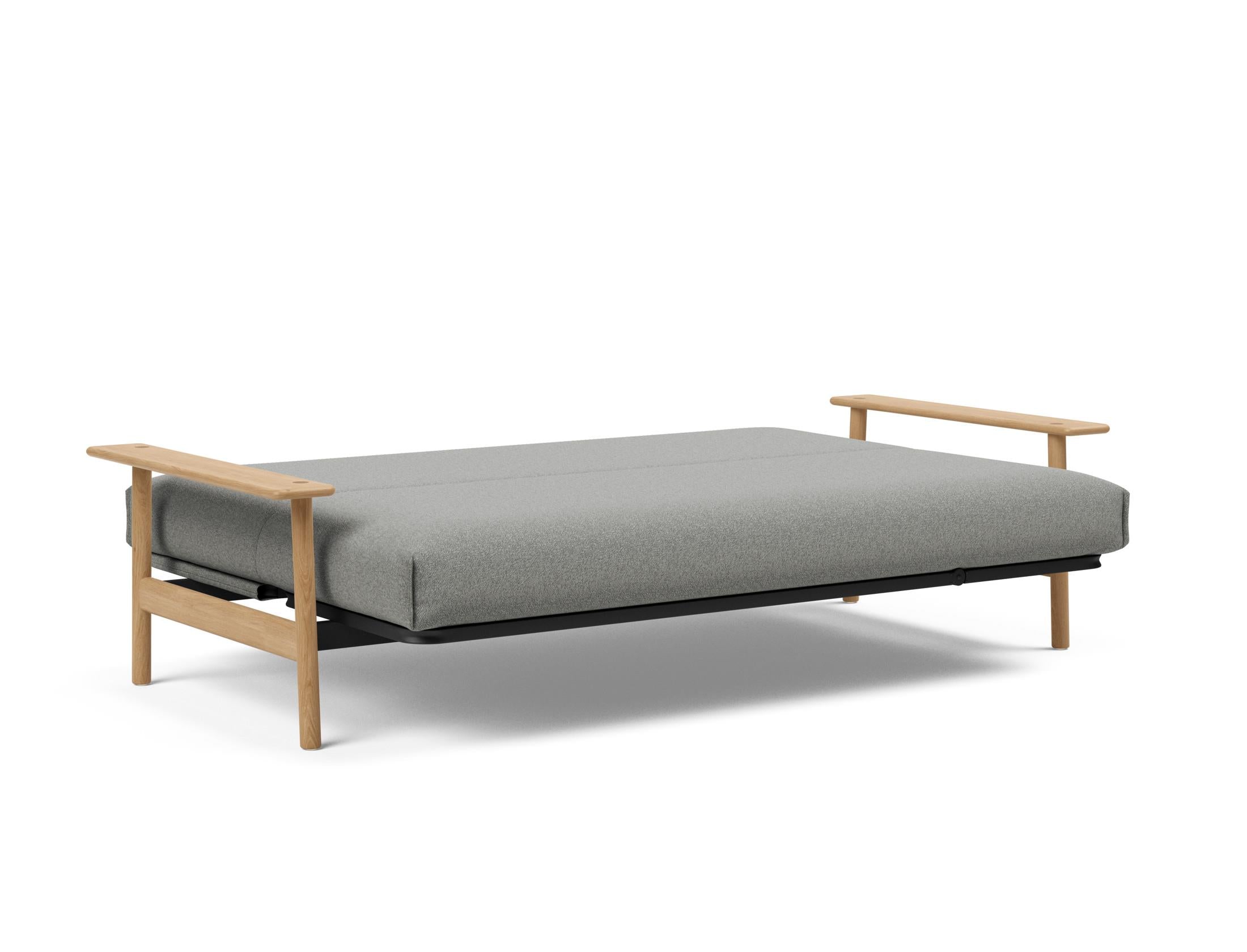 Erleben Sie das Balder Bettsofa 140 Nordic Cover Soft Spring von Innovation Living – eine perfekte Kombination aus modernem Stil und optimalem Schlafkomfort.