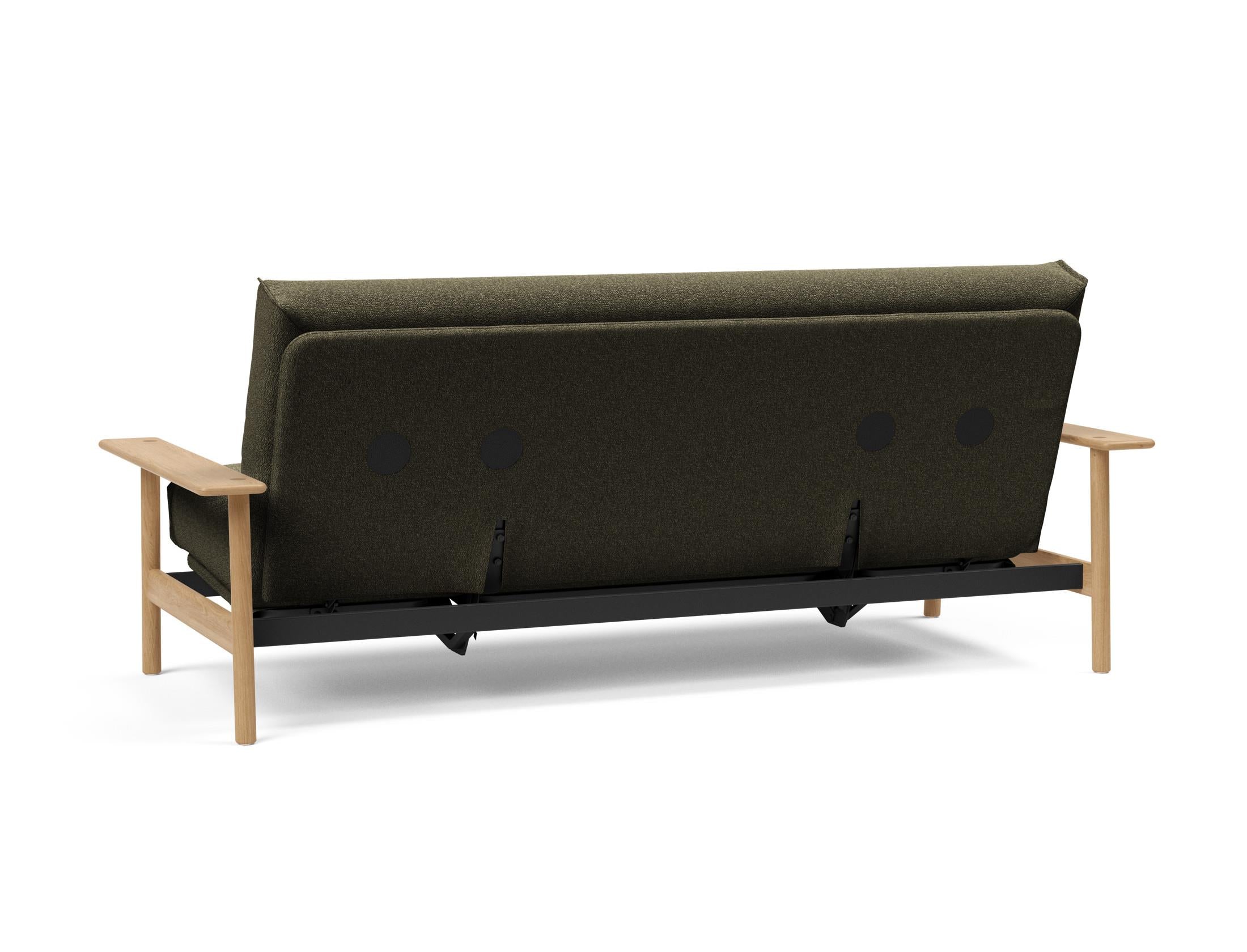 Entdecken Sie das Balder Bettsofa 140 Nordic Cover Soft Spring von Innovation Living – stilvolles Design trifft auf höchsten Schlafkomfort für Ihr Zuhause.