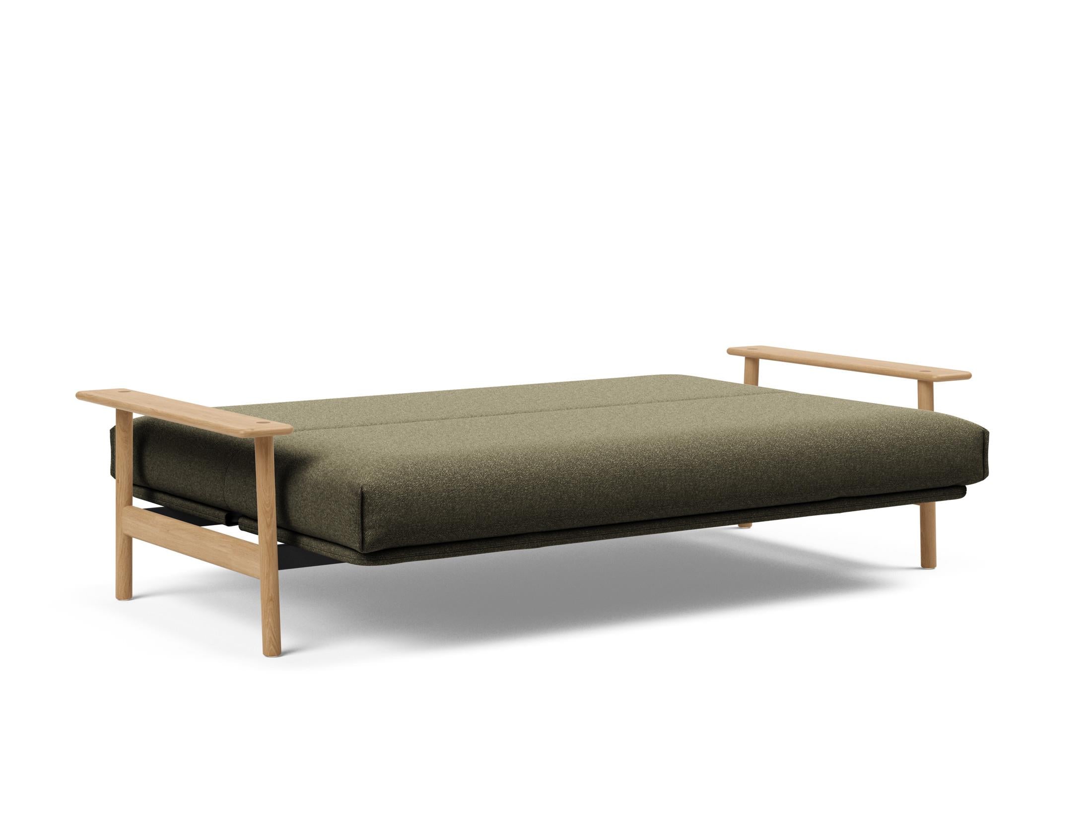 Erleben Sie das Balder Bettsofa 140 Nordic Cover Soft Spring von Innovation Living – eine perfekte Kombination aus modernem Stil und optimalem Schlafkomfort.
