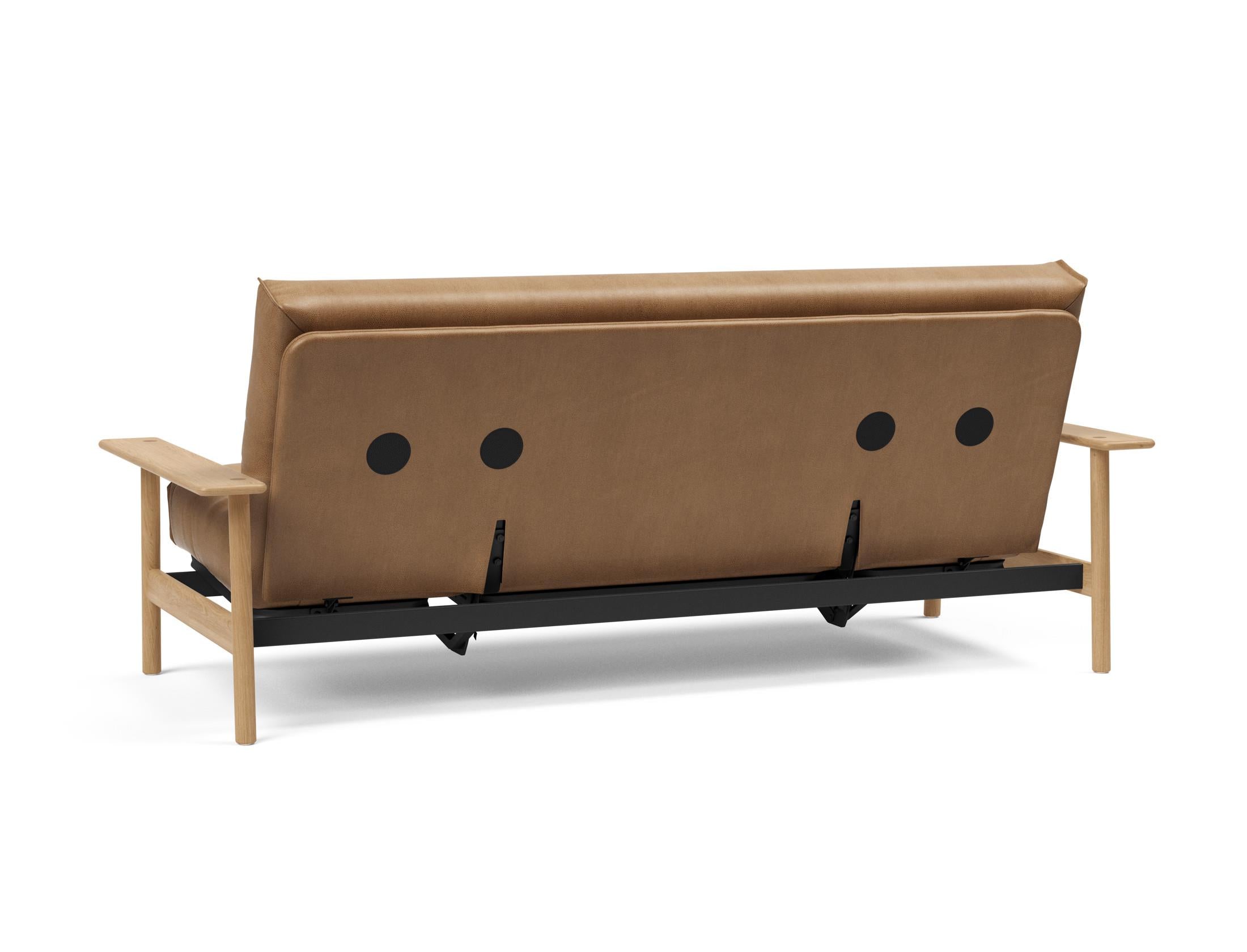 Erleben Sie das Balder Bettsofa 140 Nordic Cover Soft Spring von Innovation Living – eine perfekte Kombination aus modernem Stil und optimalem Schlafkomfort.
