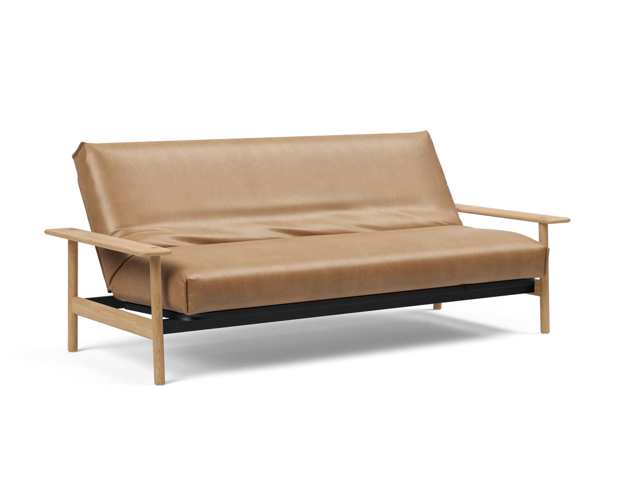 Entdecken Sie das Balder Bettsofa 140 Nordic Cover Soft Spring von Innovation Living – stilvolles Design trifft auf höchsten Schlafkomfort für Ihr Zuhause.