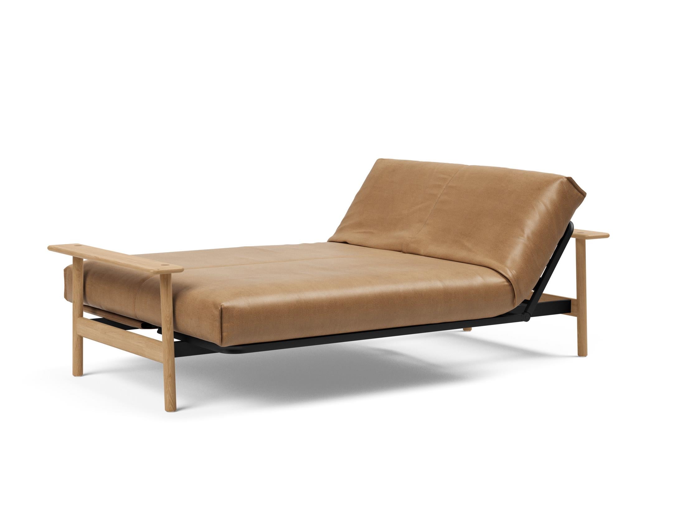 Erleben Sie das Balder Bettsofa 140 Nordic Cover Soft Spring von Innovation Living – eine perfekte Kombination aus modernem Stil und optimalem Schlafkomfort.