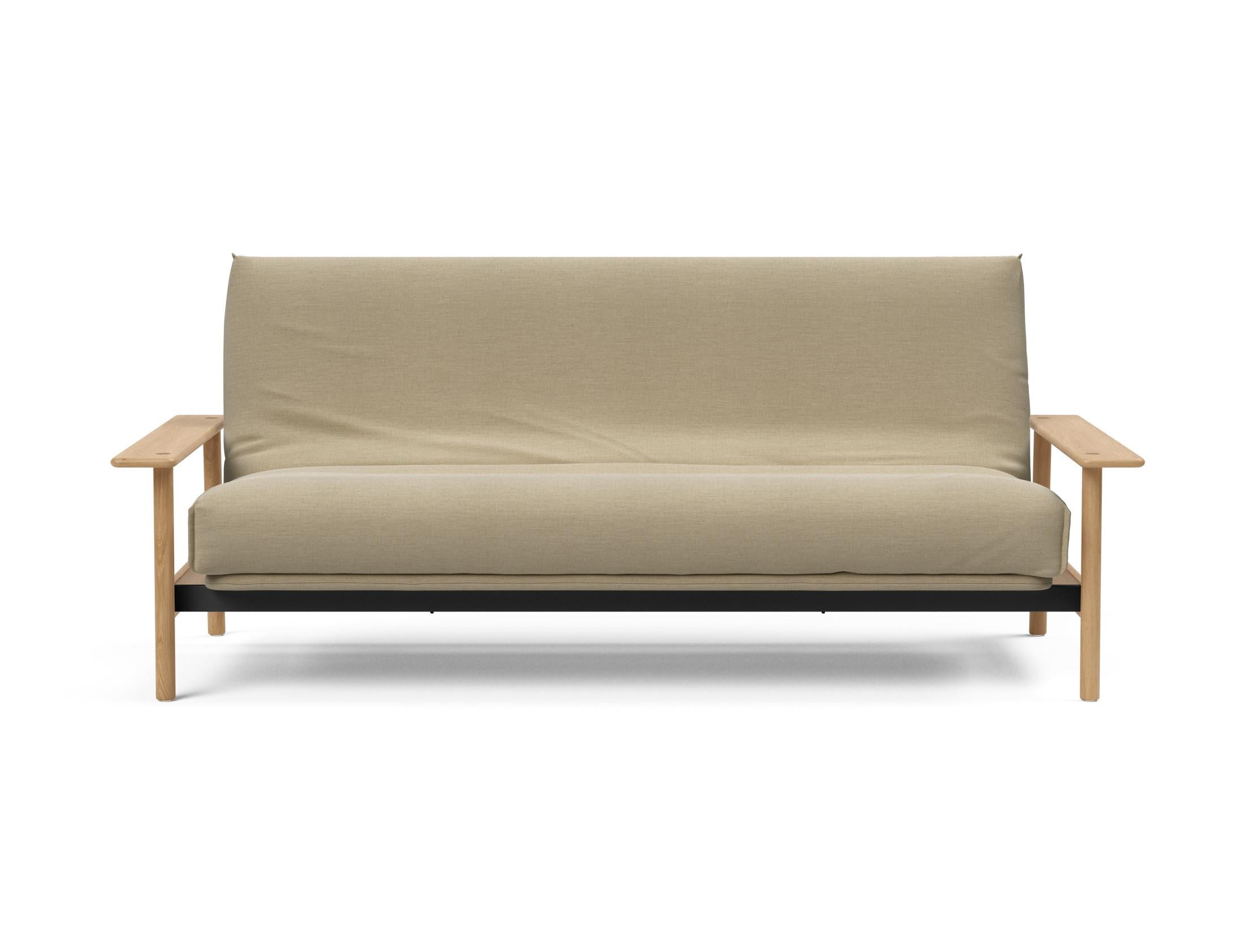 Erleben Sie das Balder Bettsofa 140 Nordic Cover: modernes Design, bequeme Soft Spring Matratze, perfekt für flexible Wohnlösungen.
