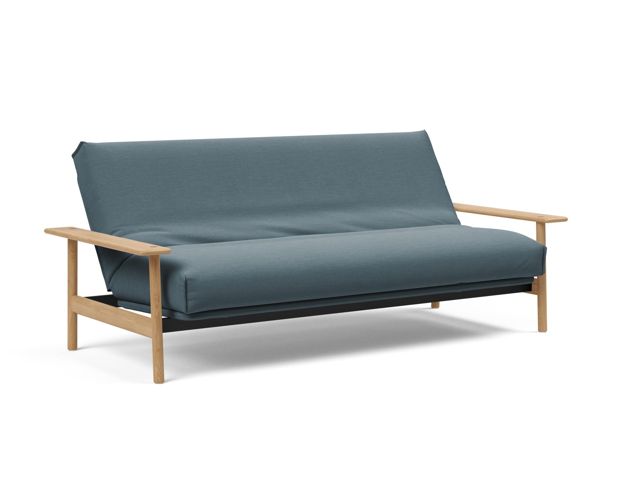 Erleben Sie das Balder Bettsofa 140 Nordic Cover: modernes Design, bequeme Soft Spring Matratze, perfekt für flexible Wohnlösungen.