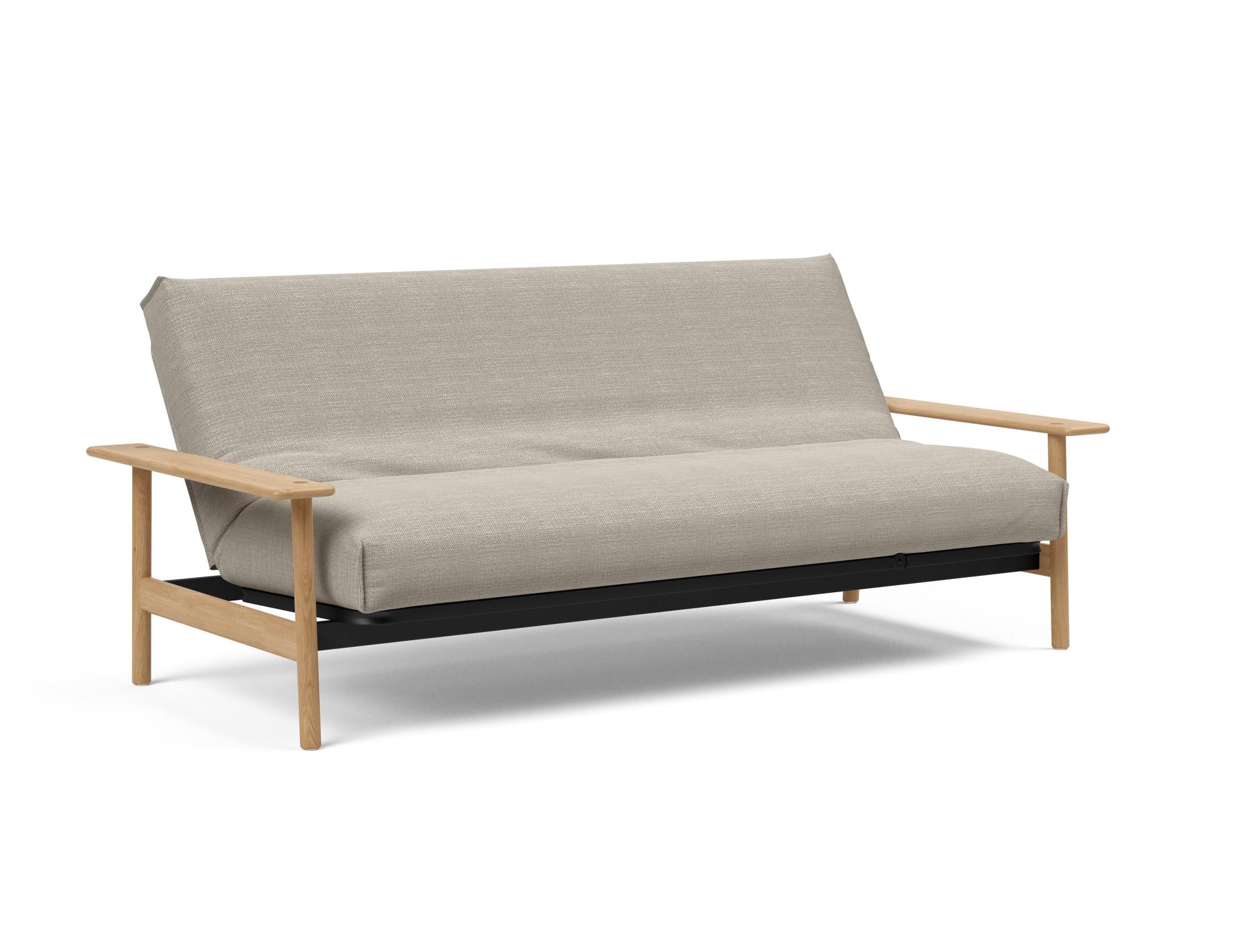 Erleben Sie das Balder Bettsofa 140 Nordic Cover Soft Spring von Innovation Living – eine perfekte Kombination aus modernem Stil und optimalem Schlafkomfort.