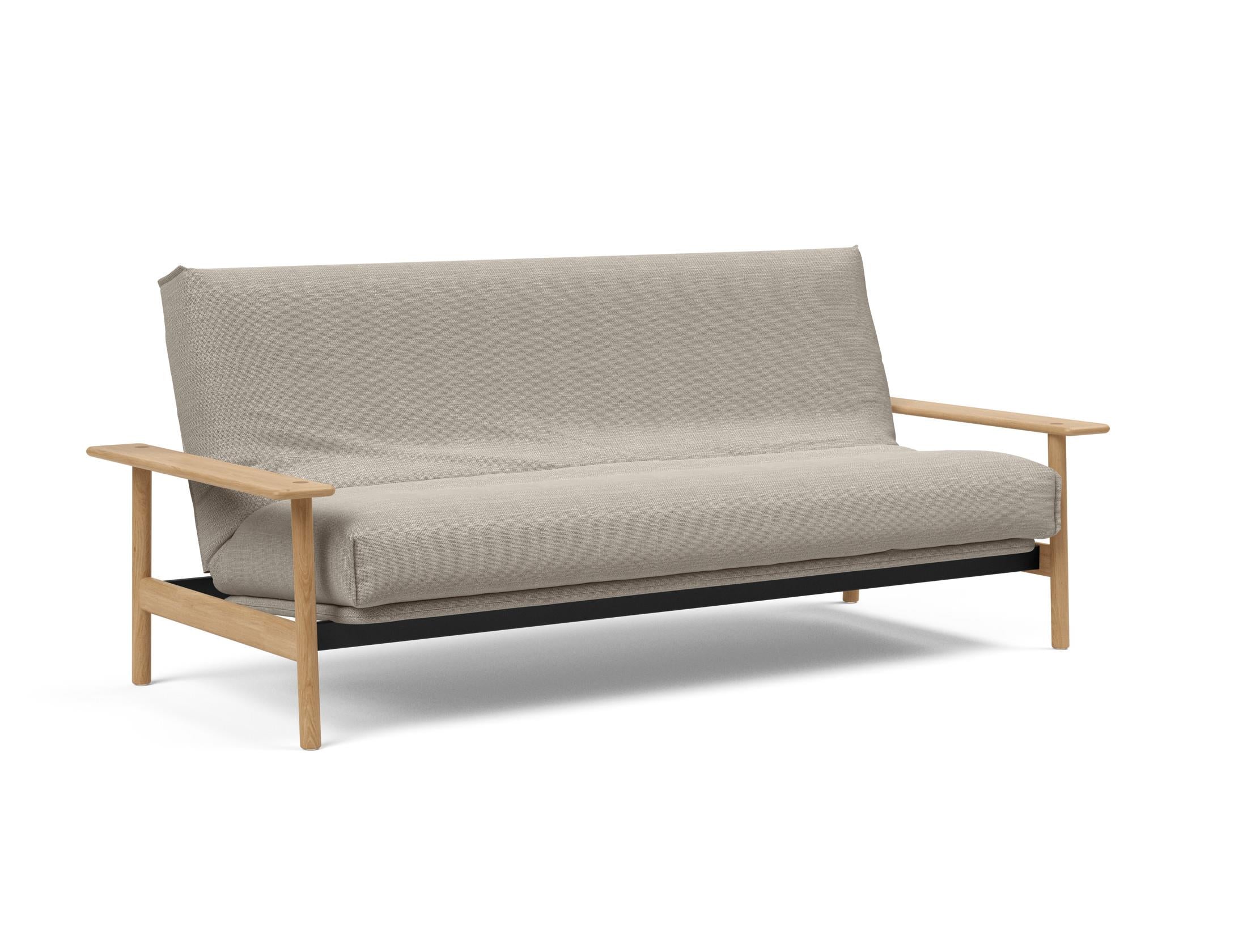 Erleben Sie das Balder Bettsofa 140 Nordic Cover: modernes Design, bequeme Soft Spring Matratze, perfekt für flexible Wohnlösungen.