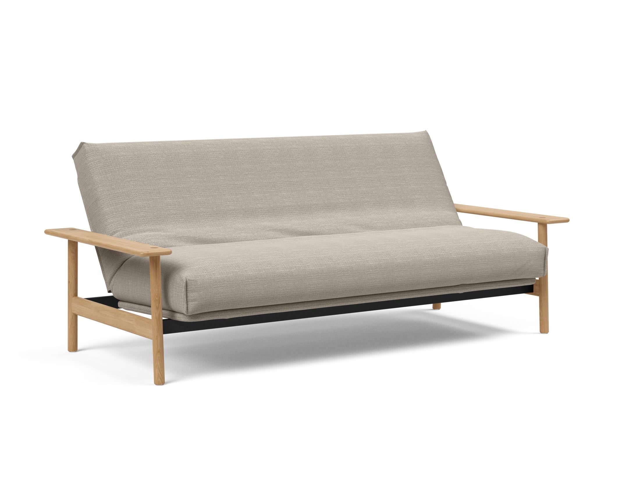 Erleben Sie das Balder Bettsofa 140 Nordic Cover: modernes Design, bequeme Soft Spring Matratze, perfekt für flexible Wohnlösungen.