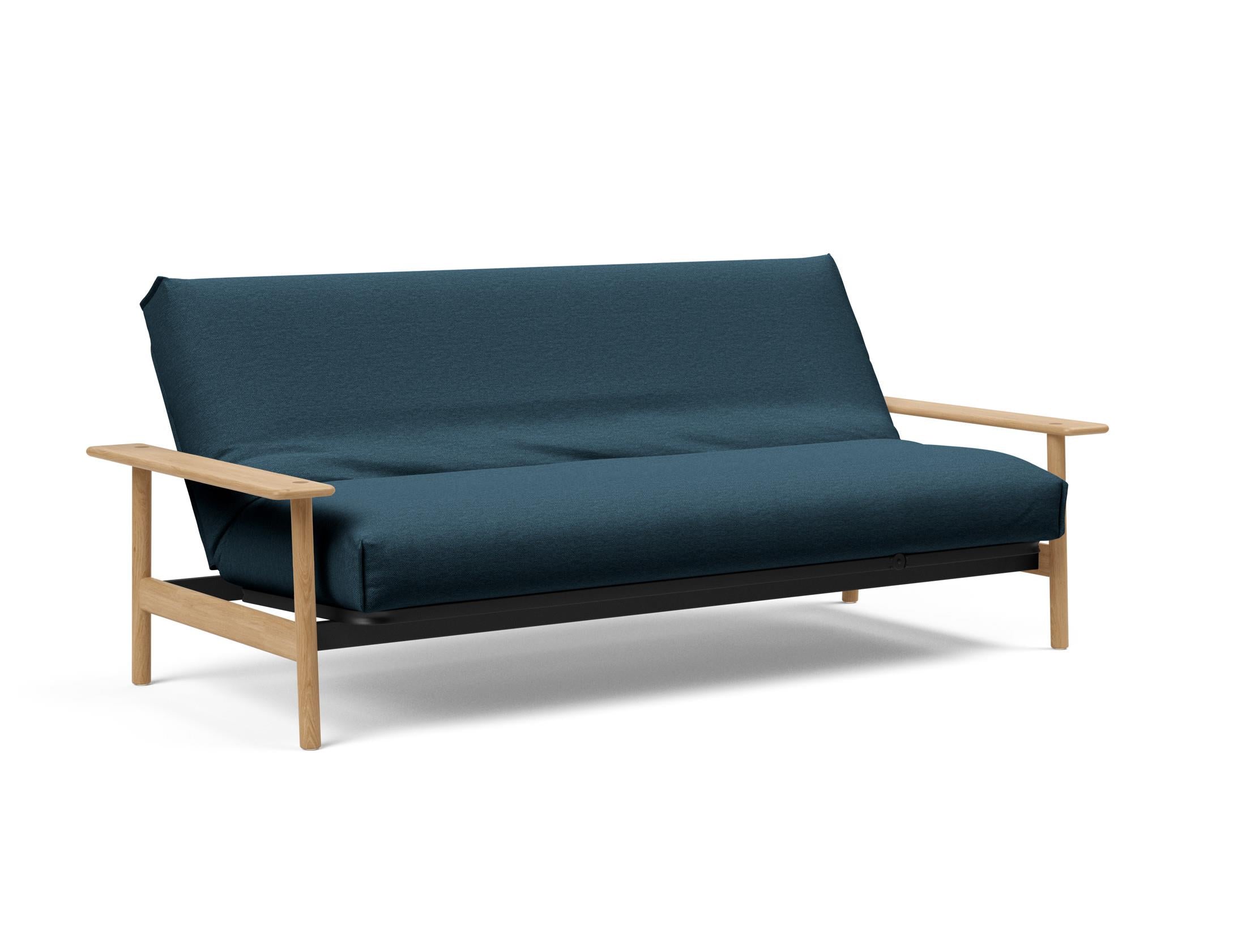 Erleben Sie das Balder Bettsofa 140 Nordic Cover Soft Spring von Innovation Living – eine perfekte Kombination aus modernem Stil und optimalem Schlafkomfort.
