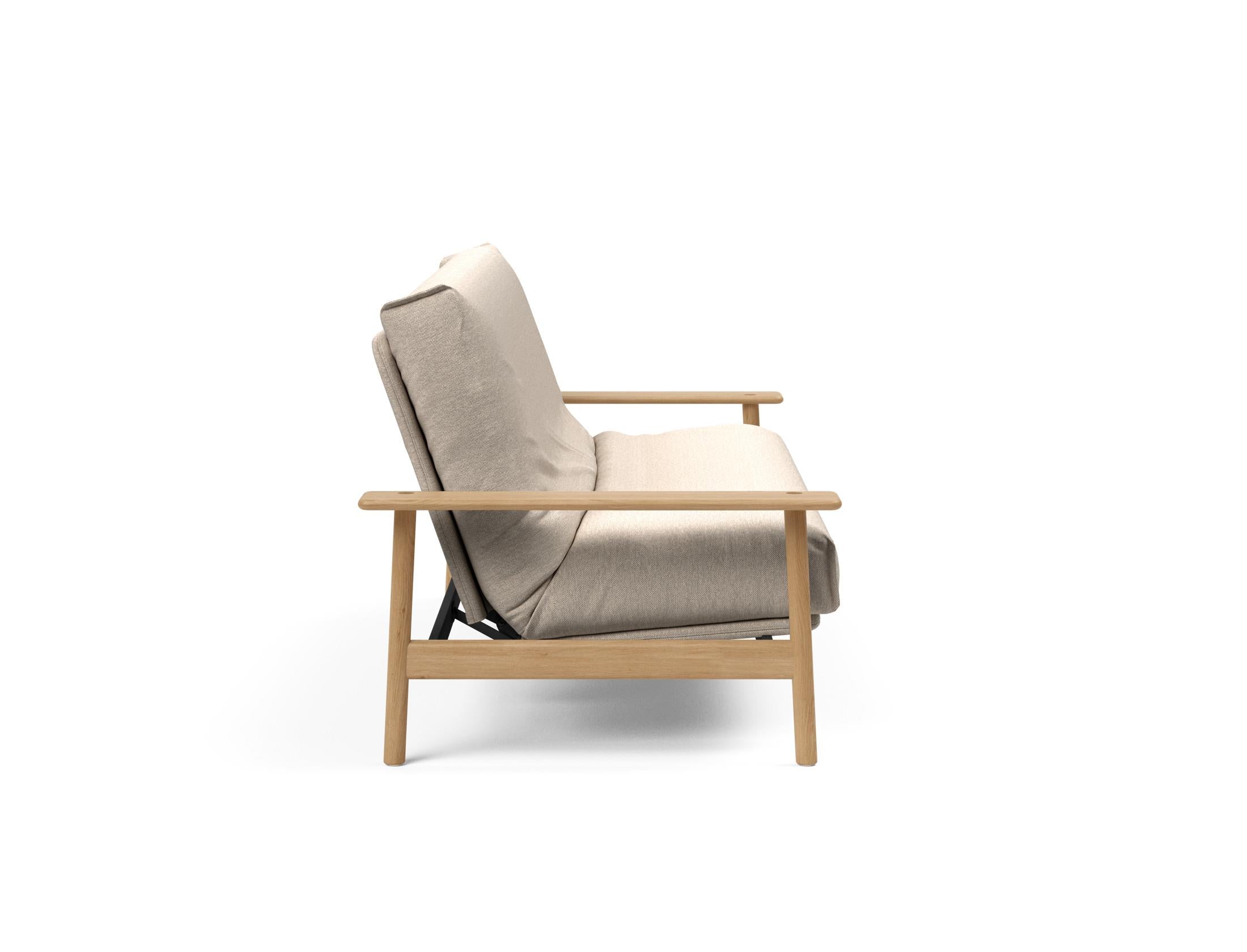Entdecken Sie das Balder Bettsofa 140 Nordic Cover: stilvolles Design, hochwertige Soft Spring Matratze, ideal für vielseitige Wohnräume.