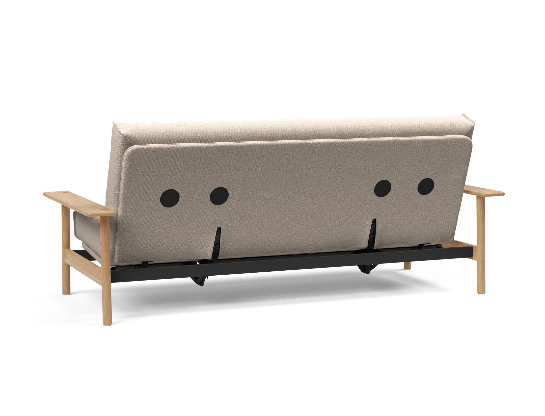 Entdecken Sie das Balder Bettsofa 140 Nordic Cover: stilvolles Design, hochwertige Soft Spring Matratze, ideal für vielseitige Wohnräume.