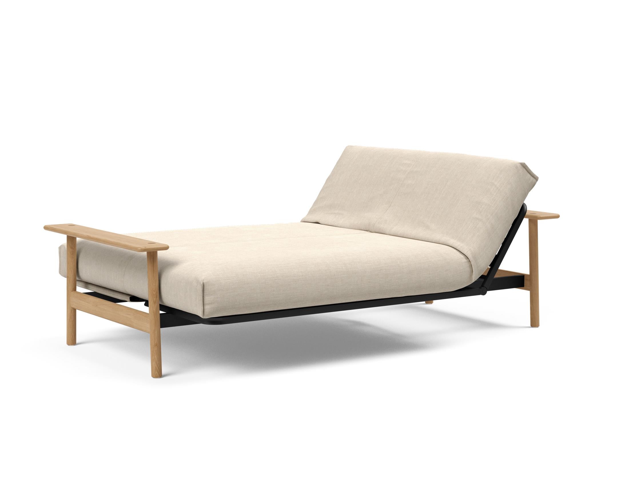 Entdecken Sie das Balder Bettsofa 140 Nordic Cover Soft Spring von Innovation Living – stilvolles Design trifft auf höchsten Schlafkomfort für Ihr Zuhause.