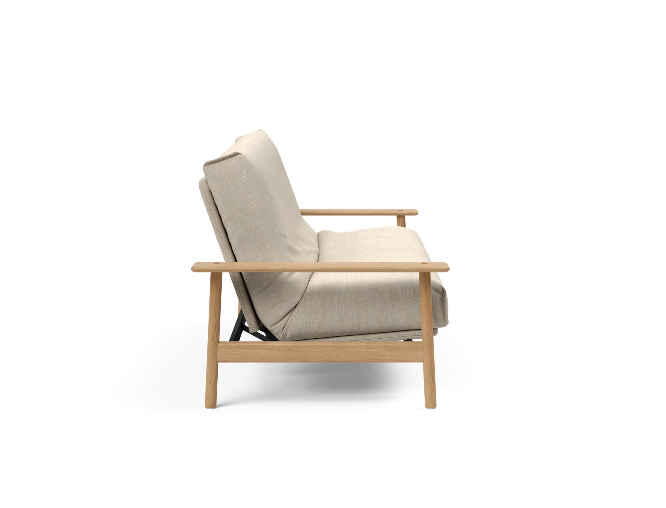 Entdecken Sie das Balder Bettsofa 140 Nordic Cover: stilvolles Design, hochwertige Soft Spring Matratze, ideal für vielseitige Wohnräume.
