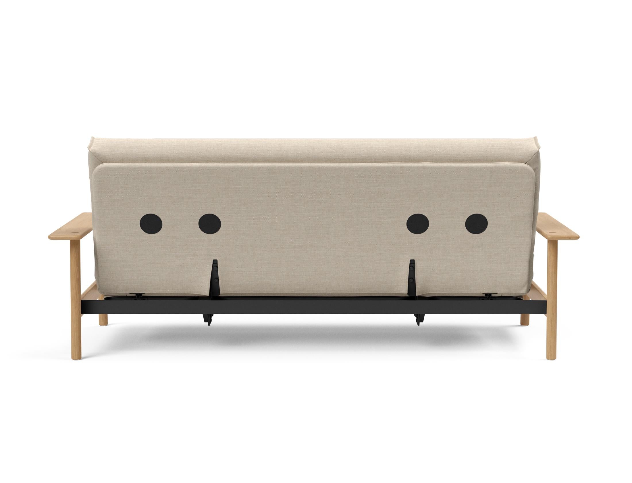 Erleben Sie das Balder Bettsofa 140 Nordic Cover: modernes Design, bequeme Soft Spring Matratze, perfekt für flexible Wohnlösungen.