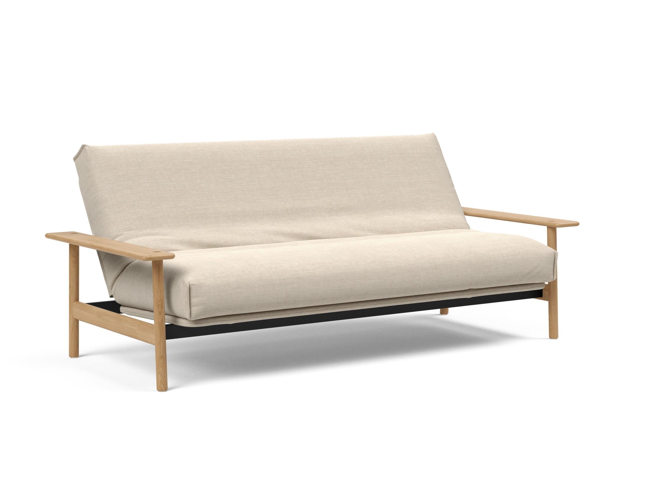 Erleben Sie das Balder Bettsofa 140 Nordic Cover: modernes Design, bequeme Soft Spring Matratze, perfekt für flexible Wohnlösungen.