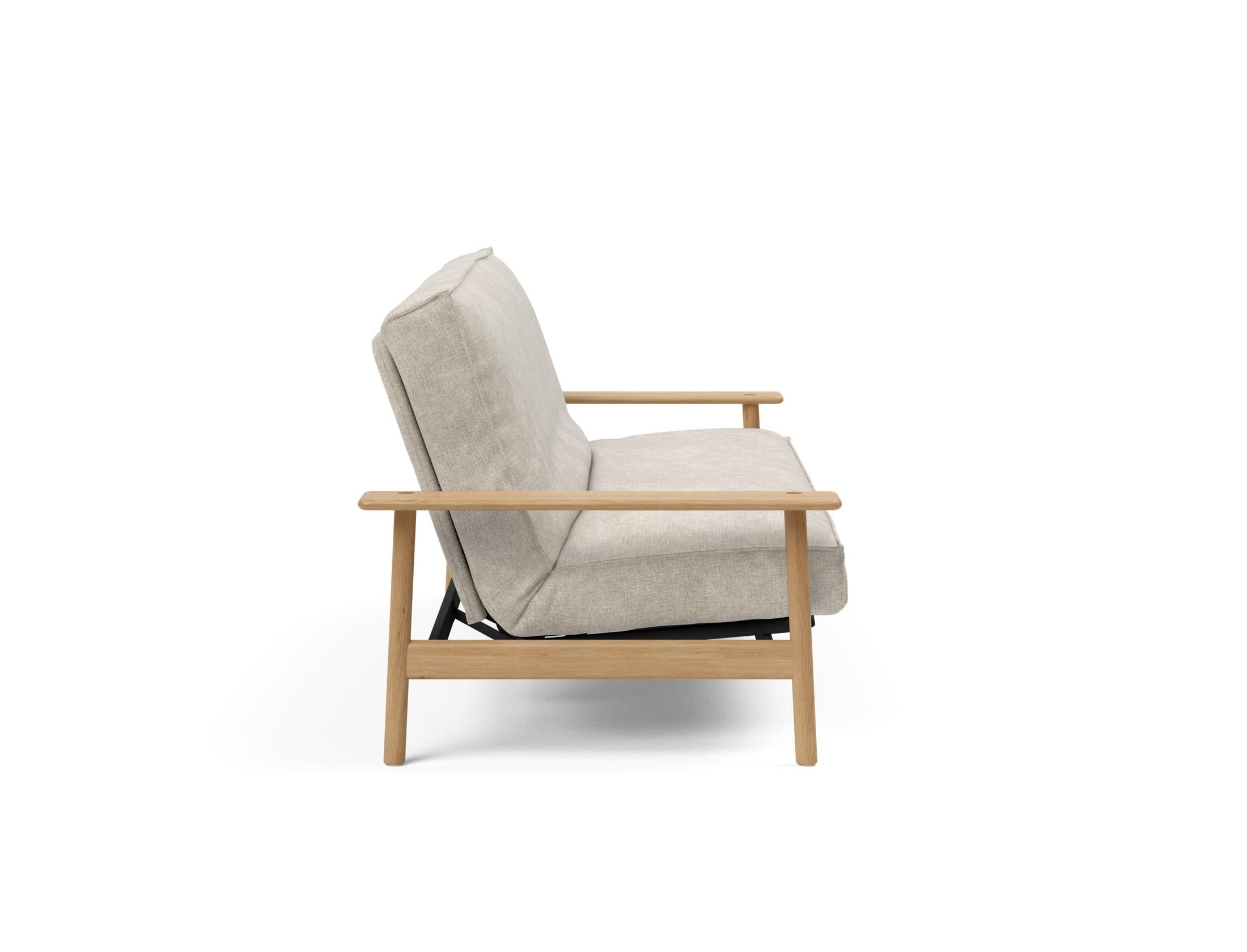 Entdecken Sie das Balder Bettsofa 140 Sharp Plus Cover Soft Spring von Innovation Living – stilvoll, bequem und ideal für jedes Zuhause.