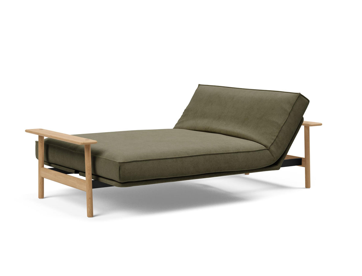 Balder Bettsofa 140 Sharp Plus Cover mit Gestellbezug Soft Spring in 316 Cordufine Pine Green präsentiert im Onlineshop von KAQTU Design AG. Bettsofa ist von Innovation Living