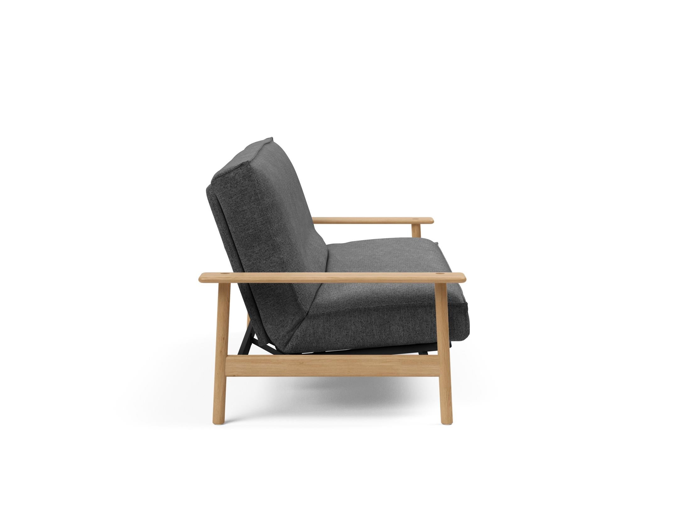 Entdecken Sie das Balder Bettsofa 140 Sharp Plus Cover Soft Spring von Innovation Living – stilvoll, bequem und ideal für jedes Zuhause.