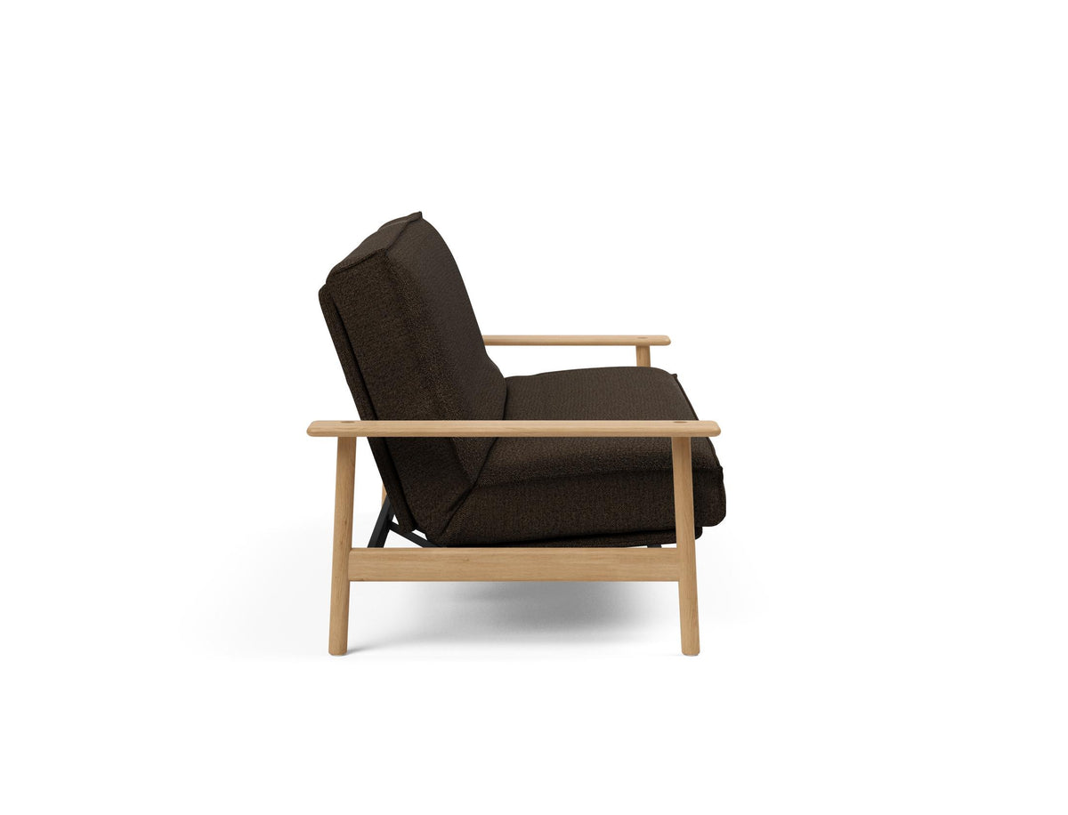 Balder Bettsofa 140 Sharp Plus Cover mit Gestellbezug Soft Spring in 358 Taura Chocco präsentiert im Onlineshop von KAQTU Design AG. Bettsofa ist von Innovation Living