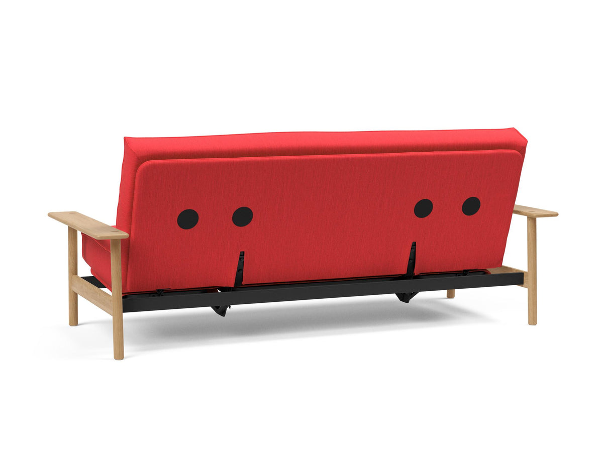 Balder Bettsofa 140 Sharp Plus Cover mit Gestellbezug Soft Spring in 511 Elegance Red präsentiert im Onlineshop von KAQTU Design AG. Bettsofa ist von Innovation Living