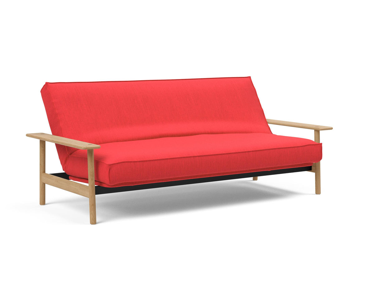 Balder Bettsofa 140 Sharp Plus Cover mit Gestellbezug Soft Spring in 511 Elegance Red präsentiert im Onlineshop von KAQTU Design AG. Bettsofa ist von Innovation Living