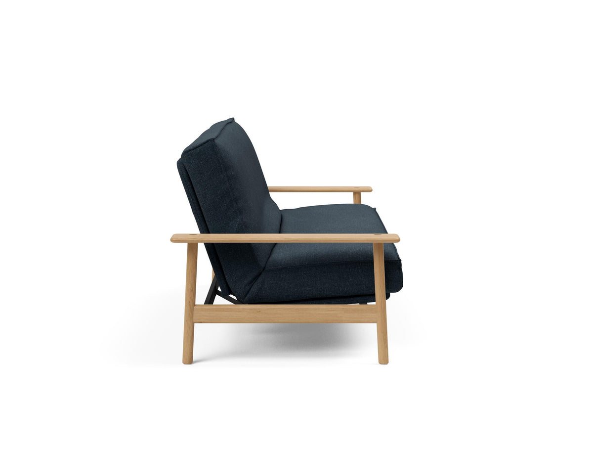 Balder Bettsofa 140 Sharp Plus Cover mit Gestellbezug Soft Spring in 515 Nist Blue präsentiert im Onlineshop von KAQTU Design AG. Bettsofa ist von Innovation Living
