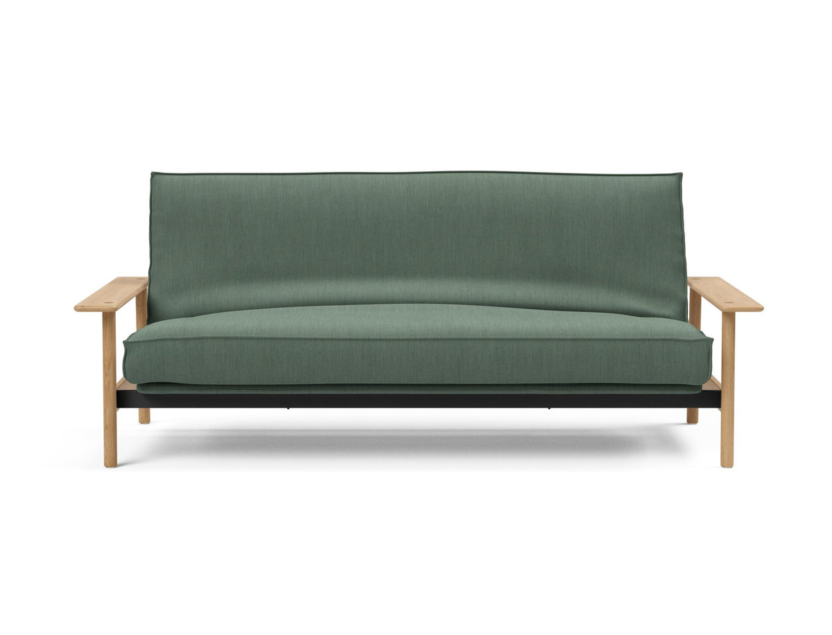 Balder Bettsofa 140 Sharp Plus Cover mit Gestellbezug Soft Spring in 518 Elegance Green präsentiert im Onlineshop von KAQTU Design AG. Bettsofa ist von Innovation Living