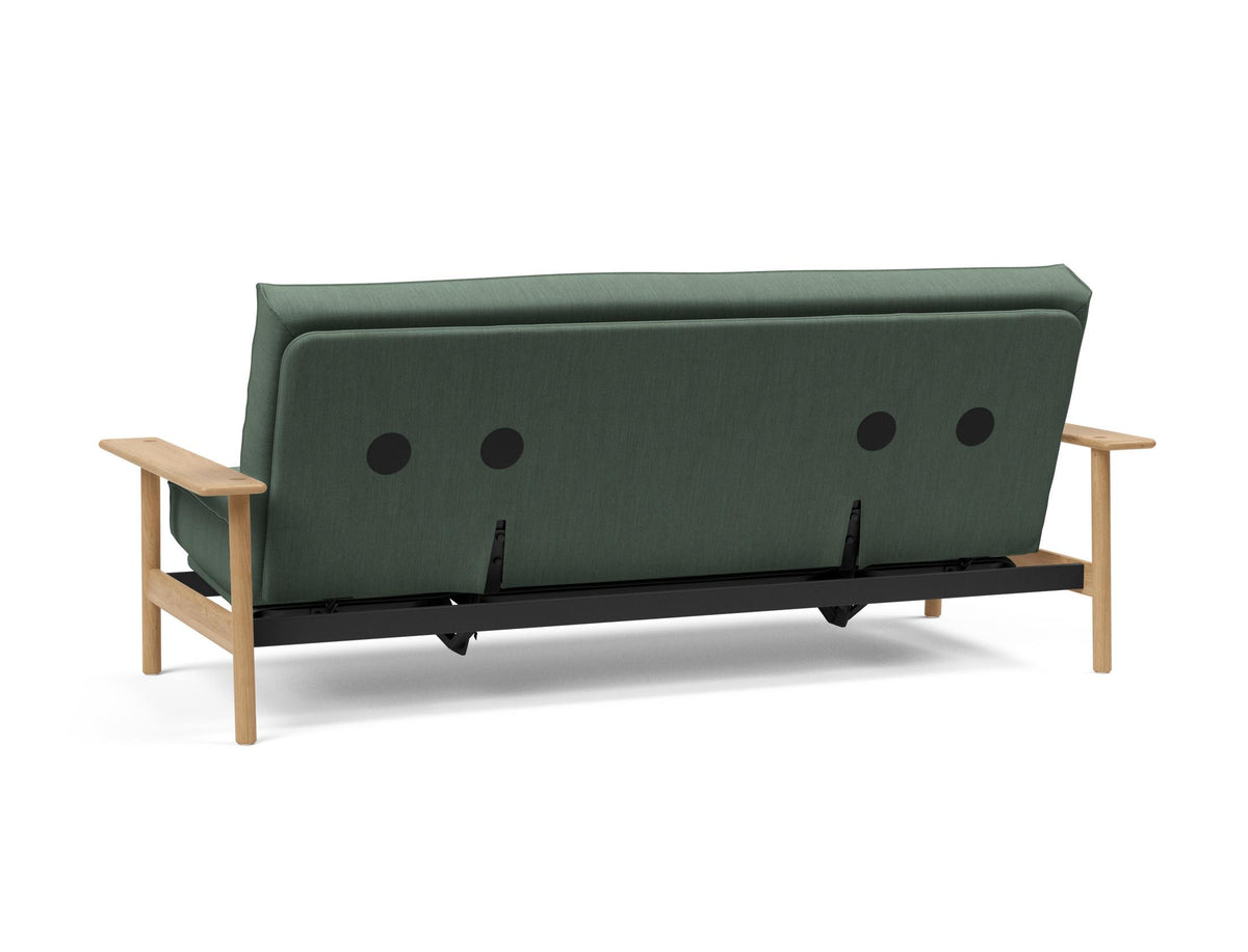 Balder Bettsofa 140 Sharp Plus Cover mit Gestellbezug Soft Spring in 518 Elegance Green präsentiert im Onlineshop von KAQTU Design AG. Bettsofa ist von Innovation Living
