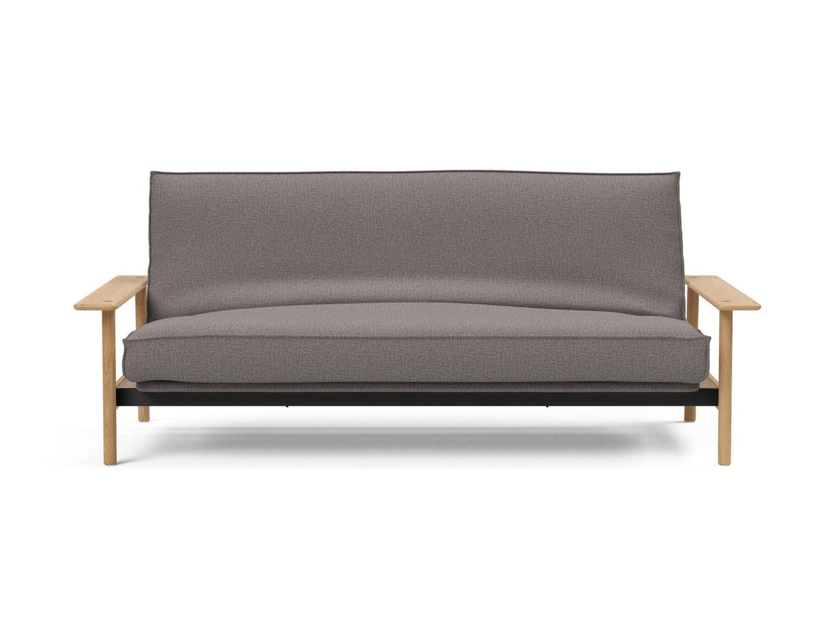 Balder Bettsofa 140 Sharp Plus Cover mit Gestellbezug Soft Spring in 521 Mixed Dance Grey präsentiert im Onlineshop von KAQTU Design AG. Bettsofa ist von Innovation Living