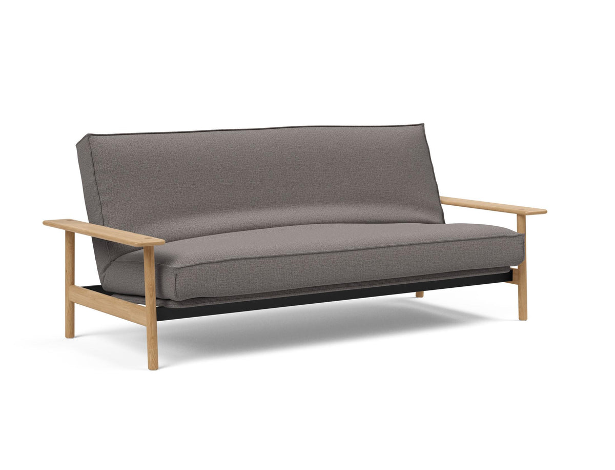 Balder Bettsofa 140 Sharp Plus Cover mit Gestellbezug Soft Spring in 521 Mixed Dance Grey präsentiert im Onlineshop von KAQTU Design AG. Bettsofa ist von Innovation Living