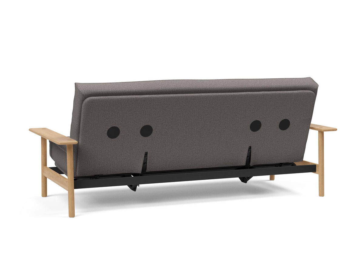 Balder Bettsofa 140 Sharp Plus Cover mit Gestellbezug Soft Spring in 521 Mixed Dance Grey präsentiert im Onlineshop von KAQTU Design AG. Bettsofa ist von Innovation Living