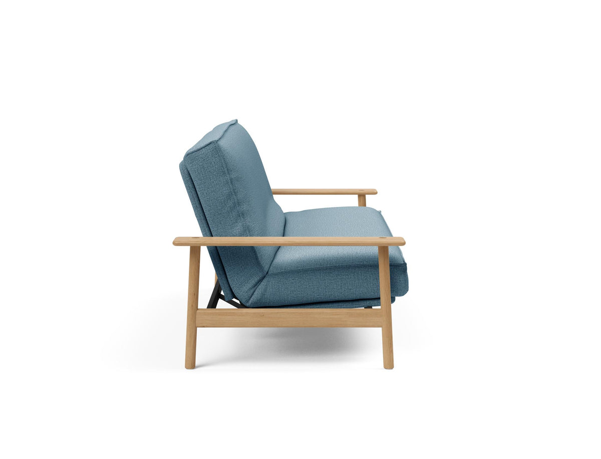 Balder Bettsofa 140 Sharp Plus Cover mit Gestellbezug Soft Spring in 525 Mixed Dance Light Blue präsentiert im Onlineshop von KAQTU Design AG. Bettsofa ist von Innovation Living