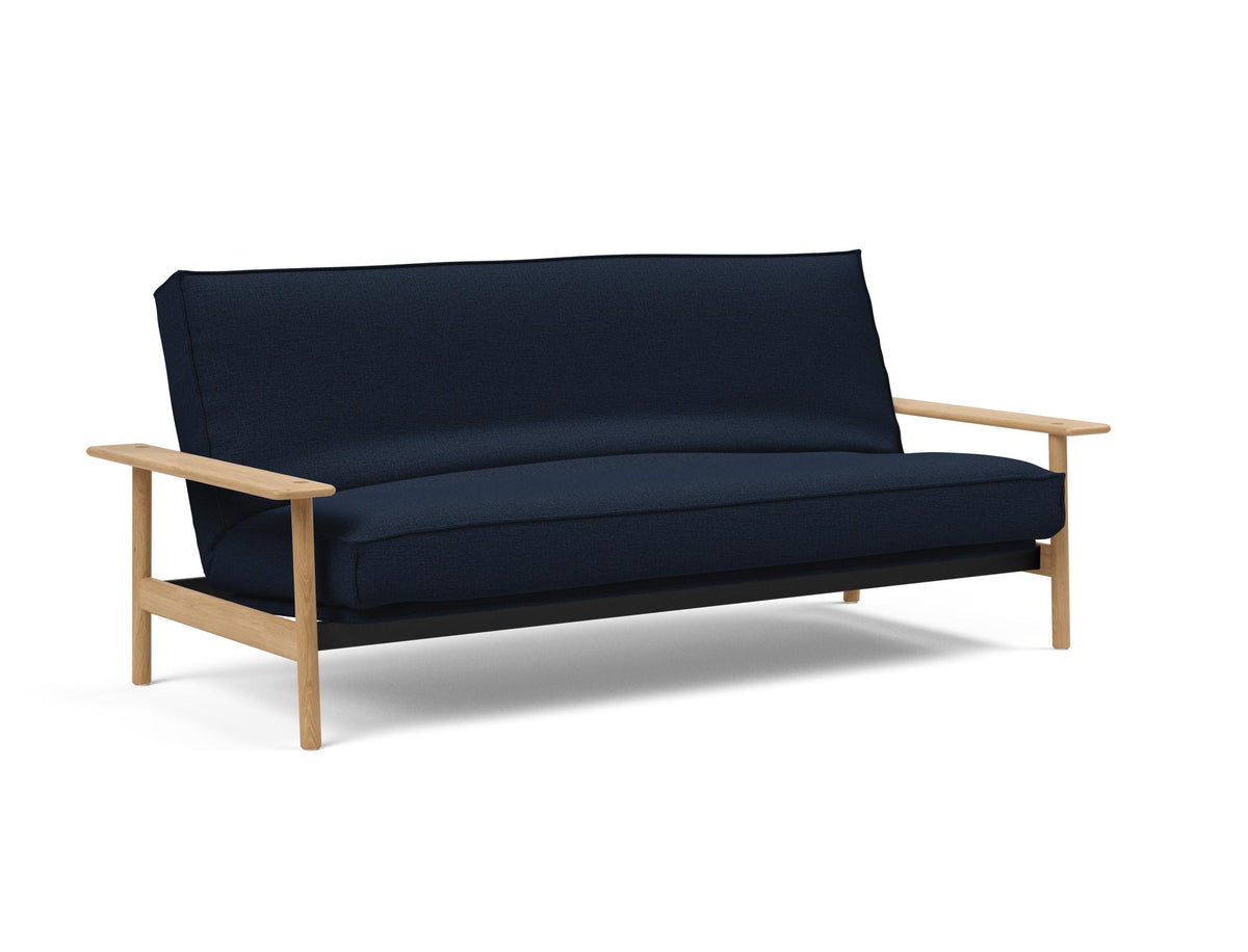Balder Bettsofa 140 Sharp Plus Cover mit Gestellbezug Soft Spring in 528 Mixed Dance Blue präsentiert im Onlineshop von KAQTU Design AG. Bettsofa ist von Innovation Living