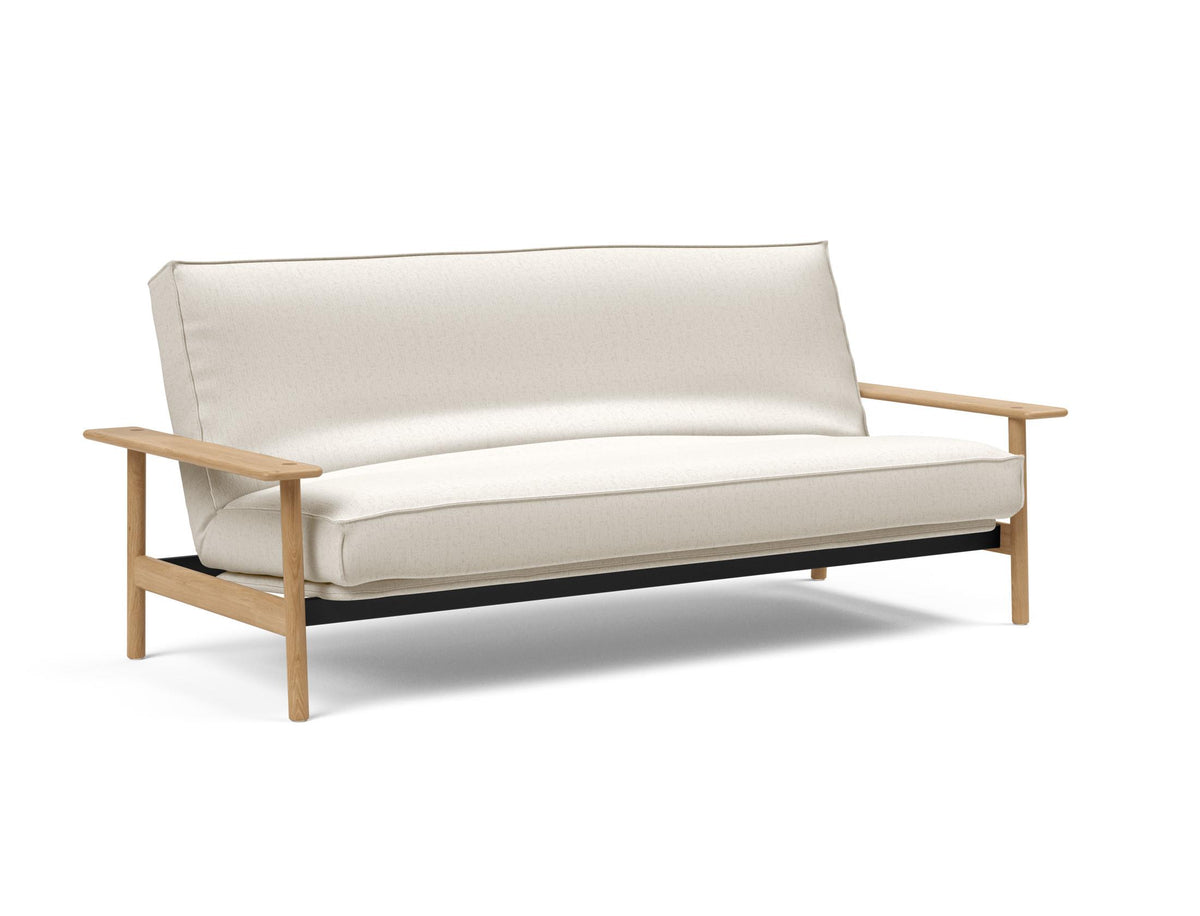 Balder Bettsofa 140 Sharp Plus Cover mit Gestellbezug Soft Spring in 531 Bouclé Off White präsentiert im Onlineshop von KAQTU Design AG. Bettsofa ist von Innovation Living