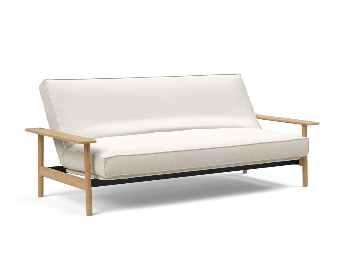 Balder Bettsofa 140 Sharp Plus Cover mit Gestellbezug Soft Spring in 531 Bouclé Off White präsentiert im Onlineshop von KAQTU Design AG. Bettsofa ist von Innovation Living