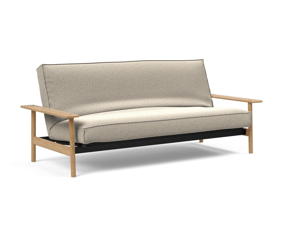 Balder Bettsofa 140 Sharp Plus Cover mit Gestellbezug Soft Spring in 539 Bouclé Beige präsentiert im Onlineshop von KAQTU Design AG. Bettsofa ist von Innovation Living